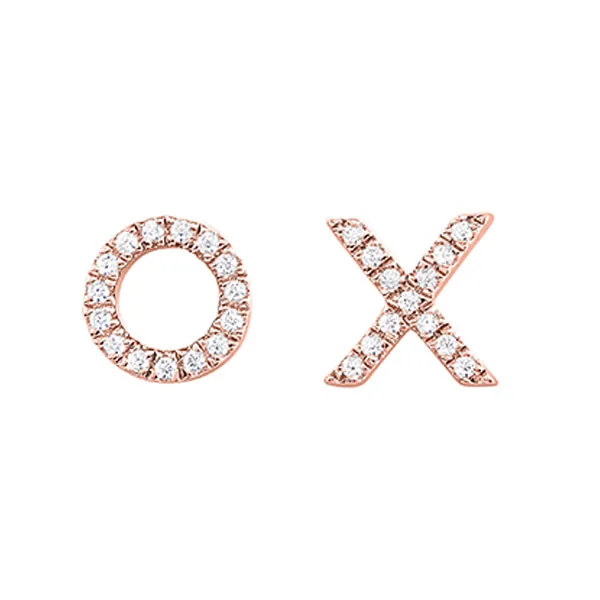 10Kt Rose Gold Diamond 1/15Ctw Earring