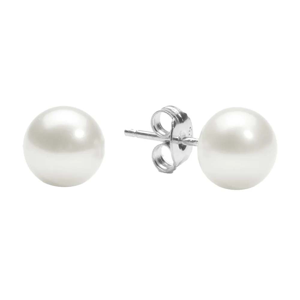 Silver Pearl Earring
