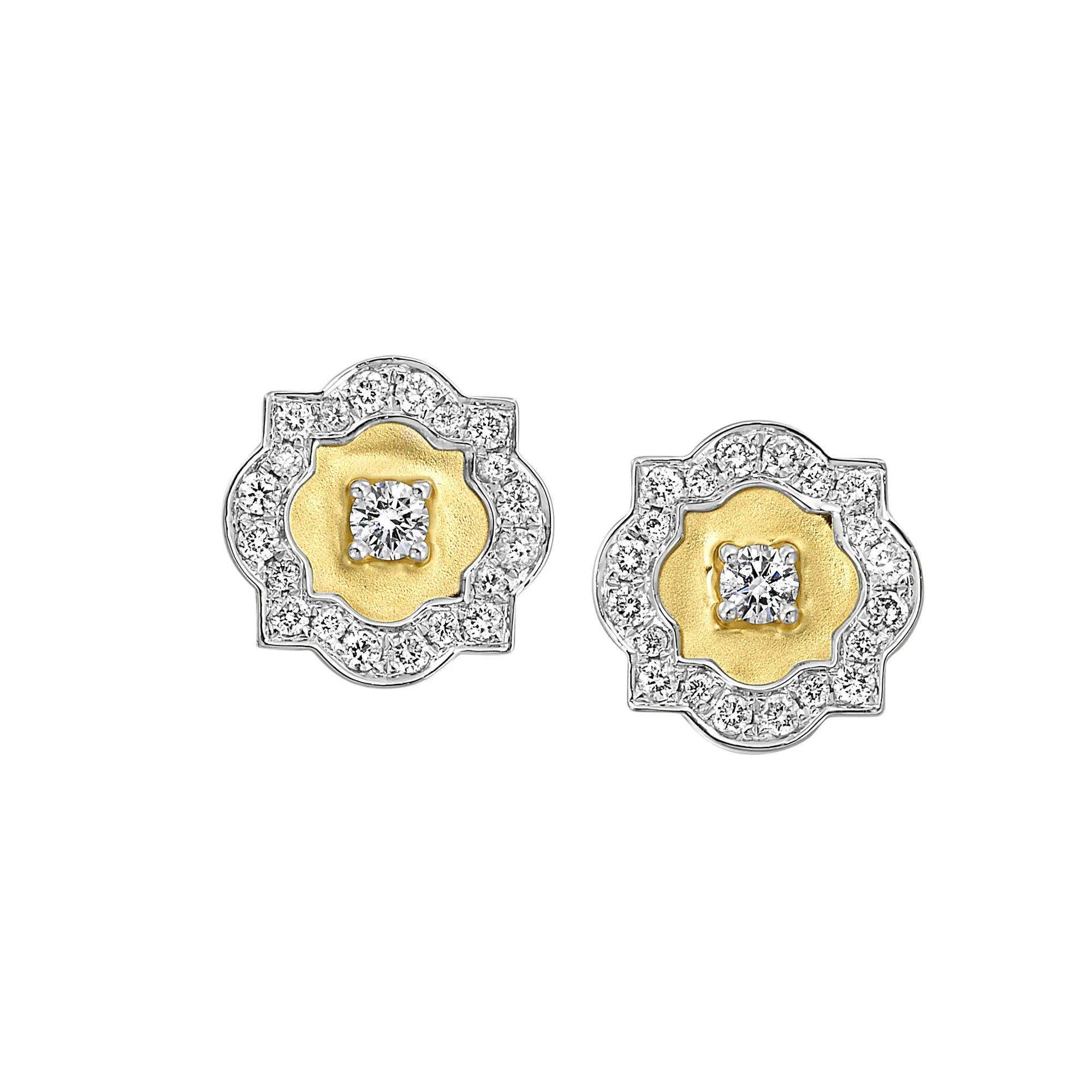 14Kt Yellow Gold Diamond 1/2Ctw Earring