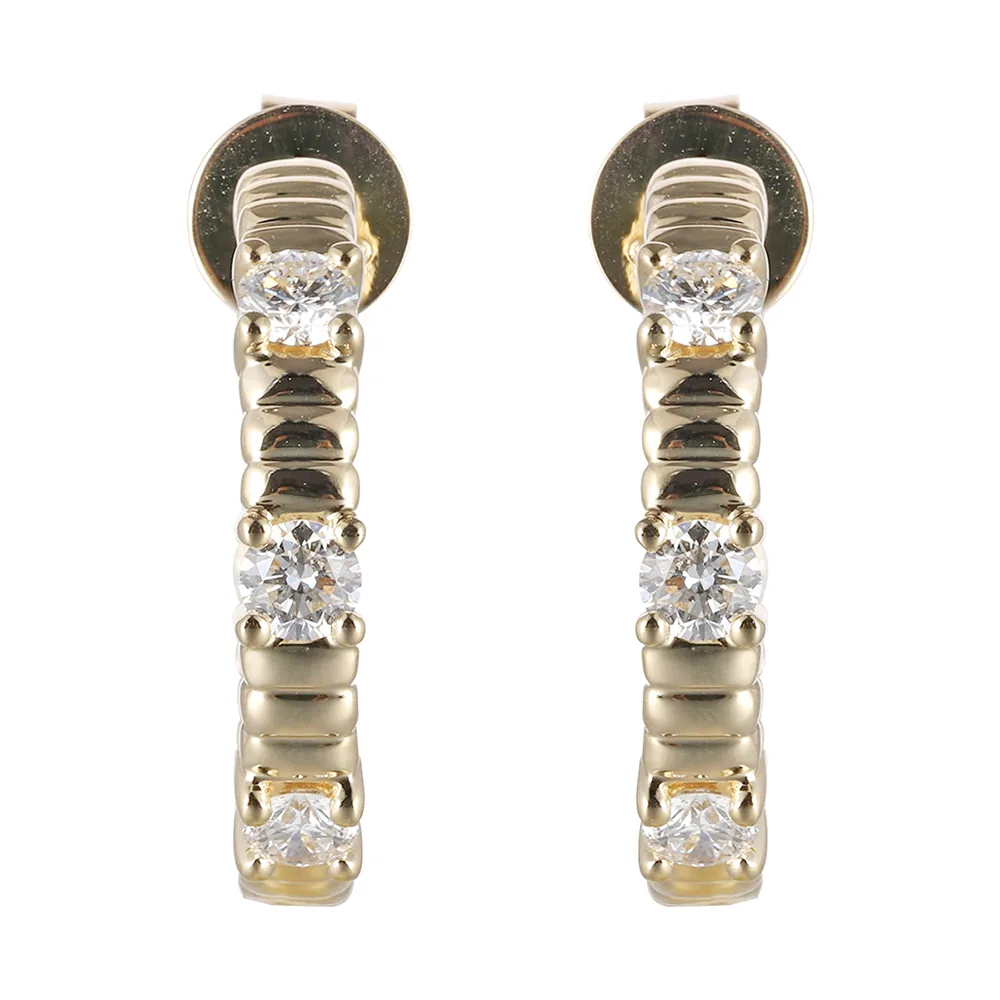 14Kt Yellow Gold Diamond 1/2Ctw Earring