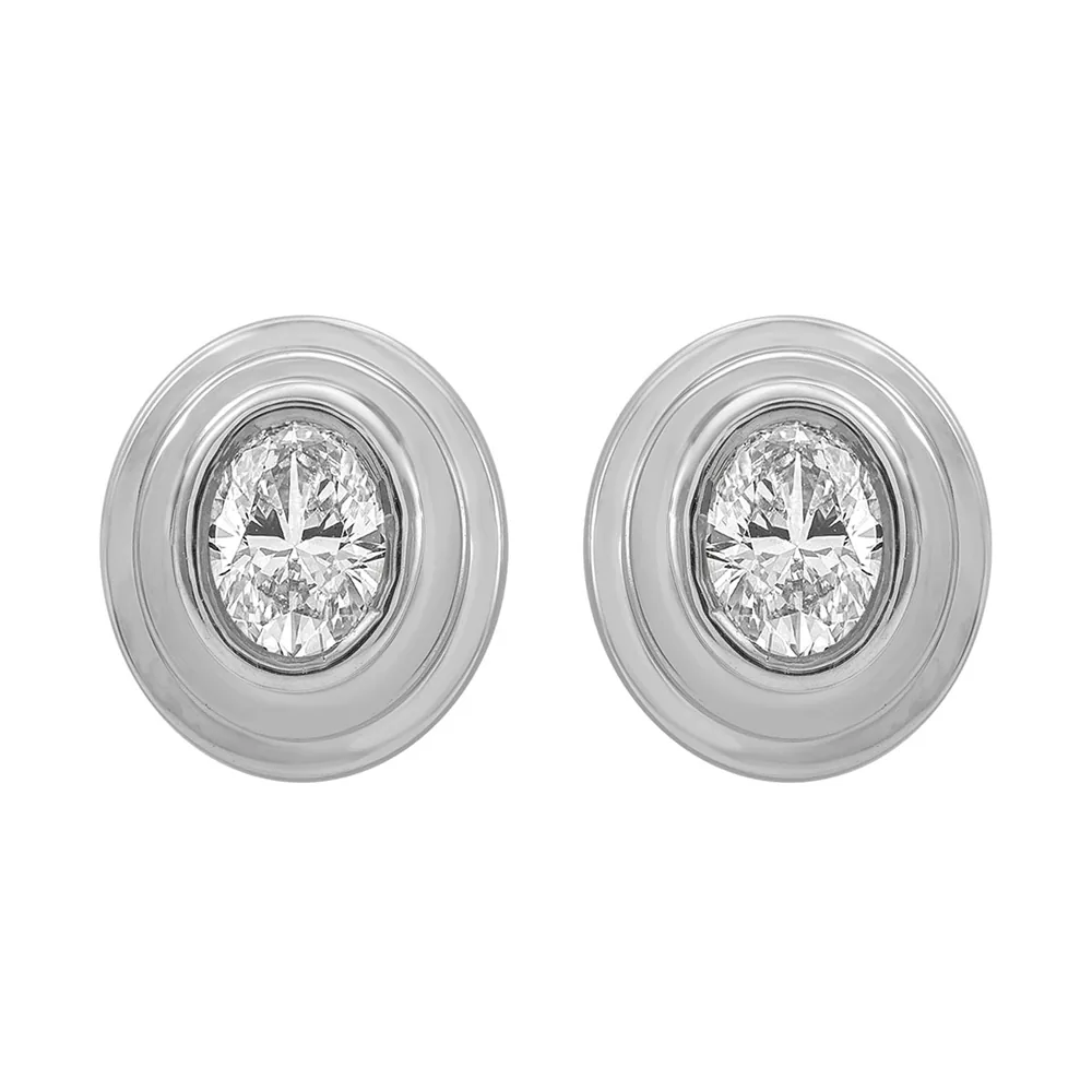 14Kt White Gold Diamond 1/3Ctw Earring