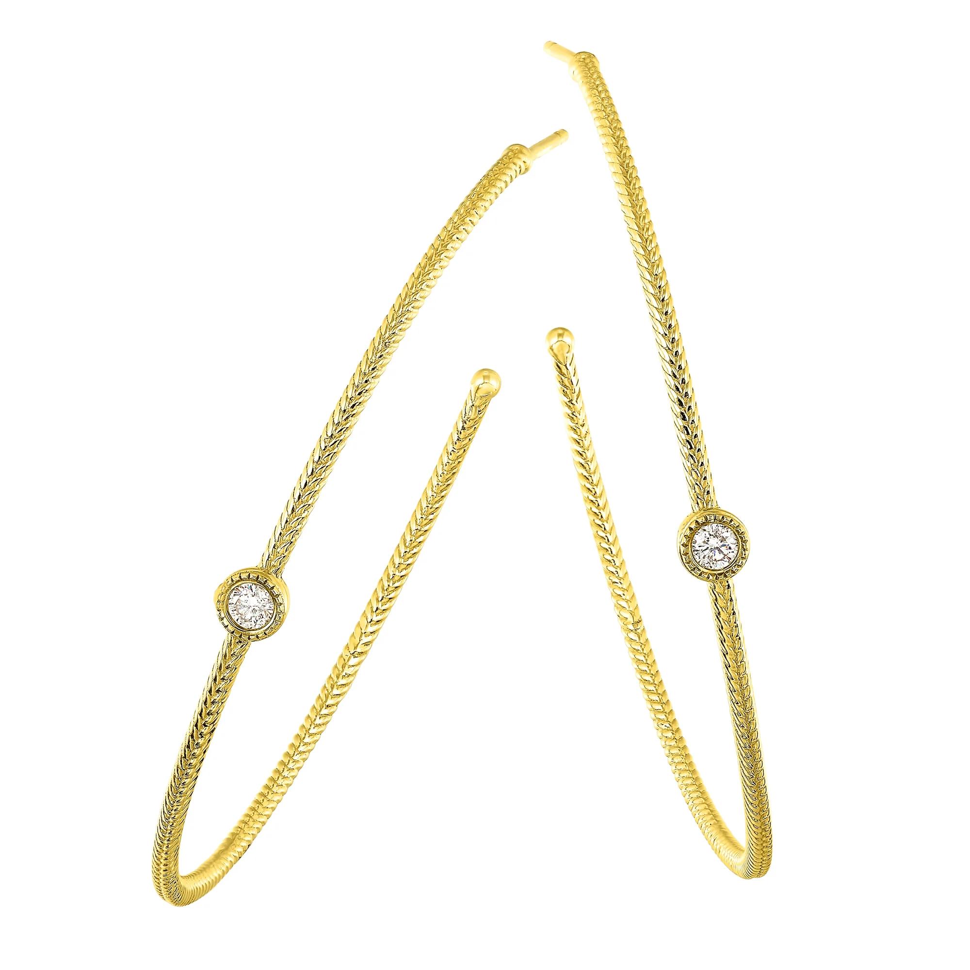 10Kt Yellow Gold Diamond 1/10Ctw Earring