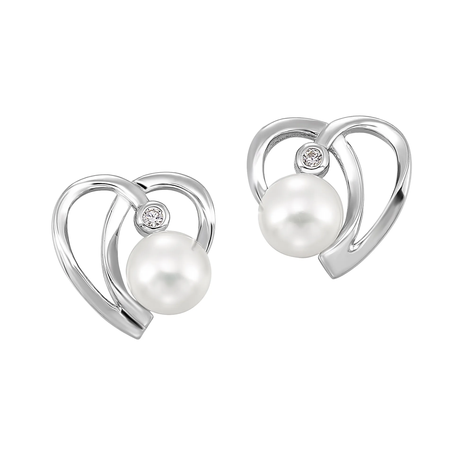Silver Pearl Earring