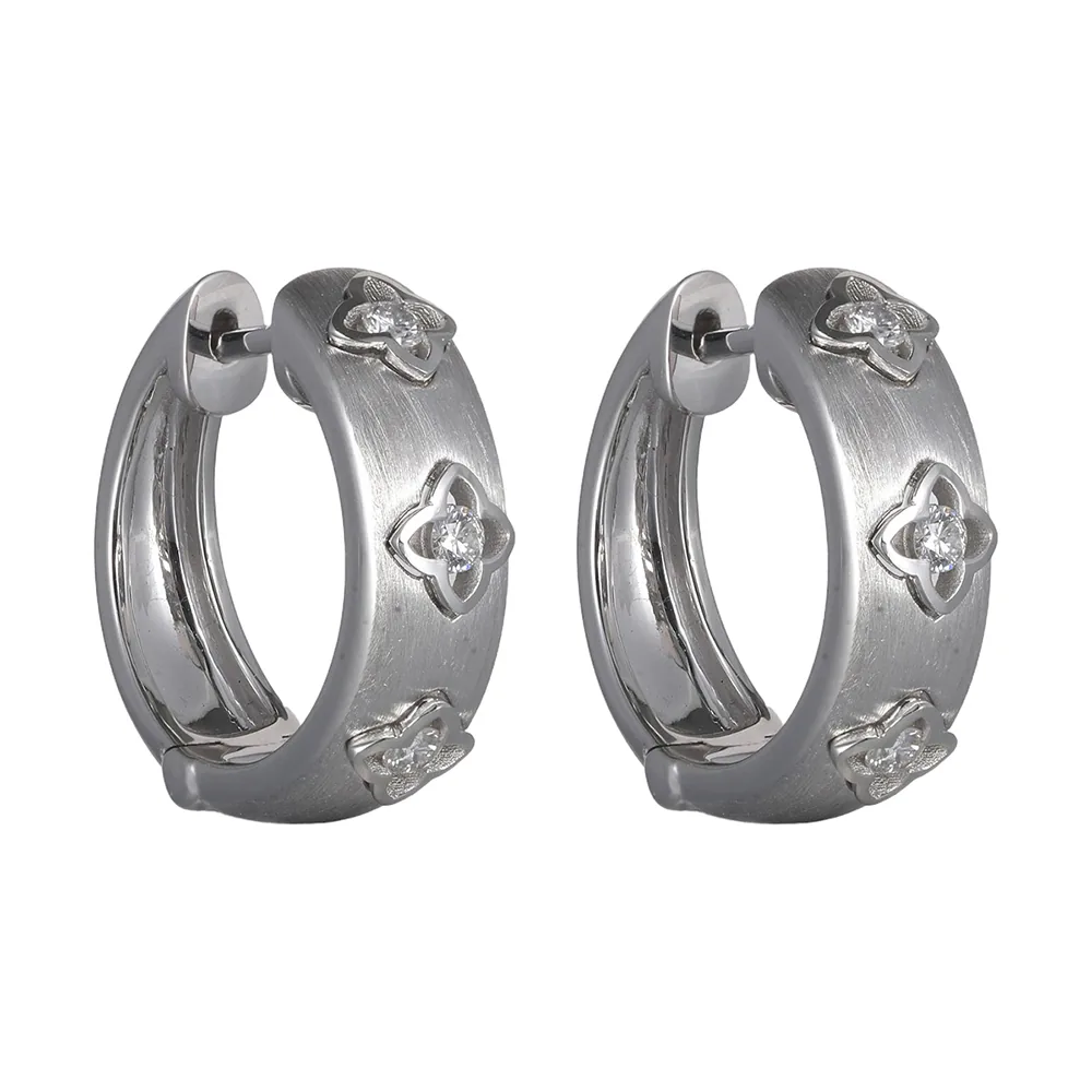 14Kt White Gold Diamond 1/7Ctw Earring