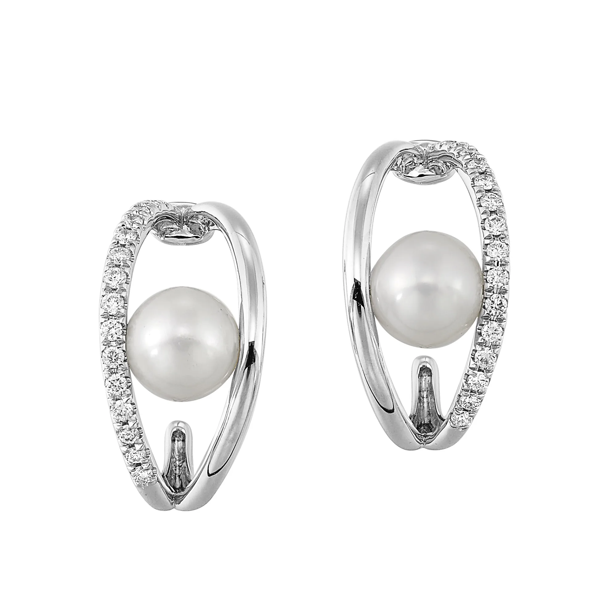14Kt White Gold Diamond 1/5Ctw Earring