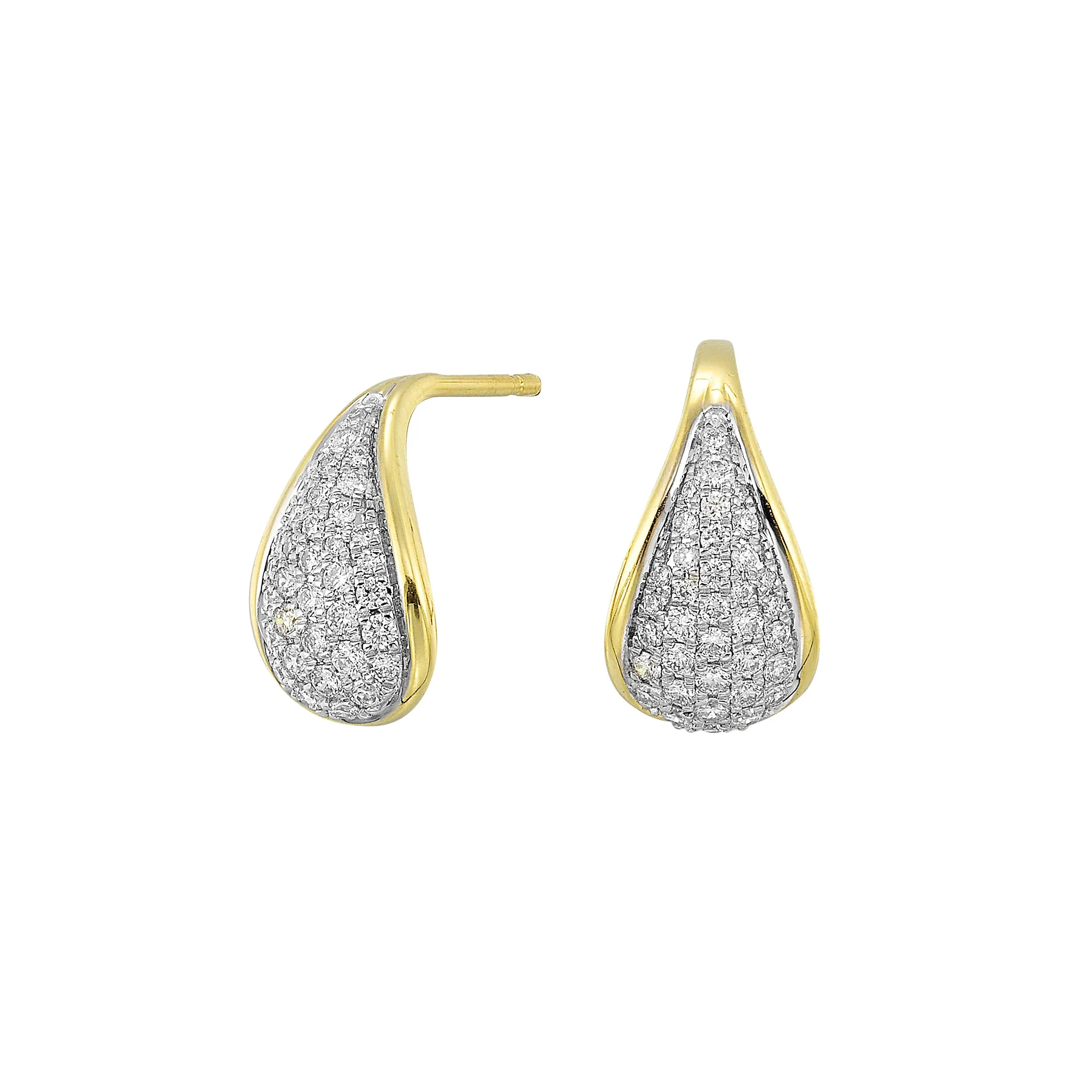 14Kt Yellow Gold Diamond 1/2Ctw Earring