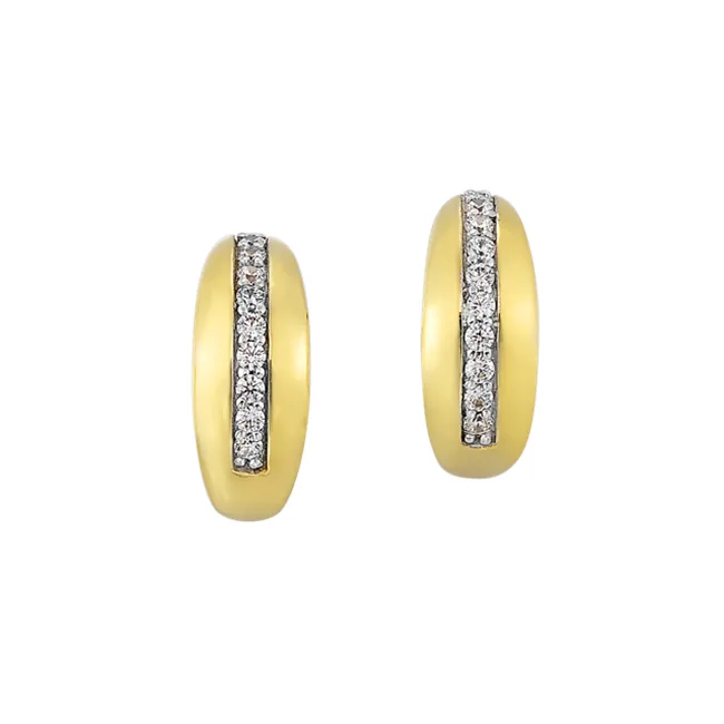 10Kt Yellow Gold Diamond 1/7Ctw Earring