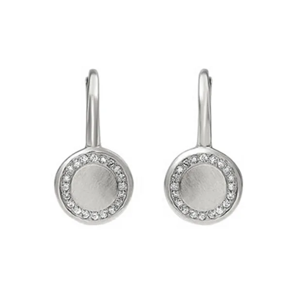 10Kt White Gold Diamond 1/10Ctw Earring