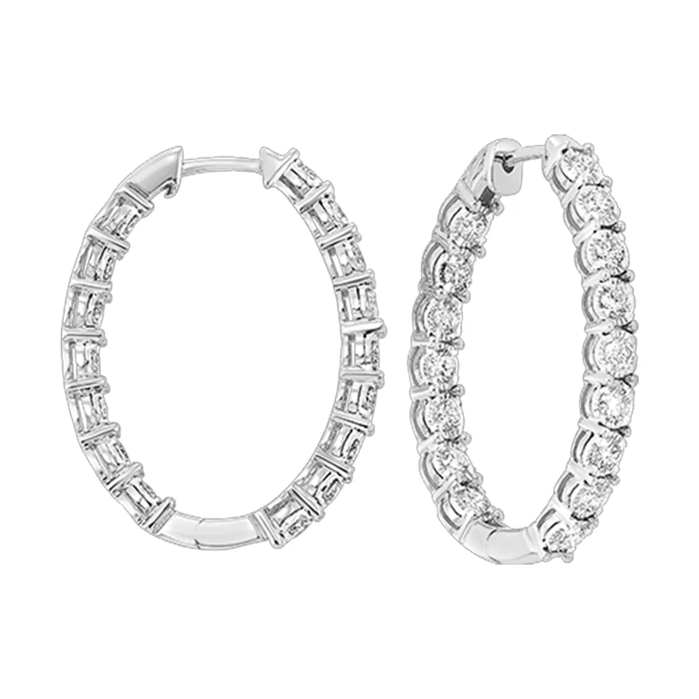 14Kt White Gold Diamond 1/2Ctw Earring view 2