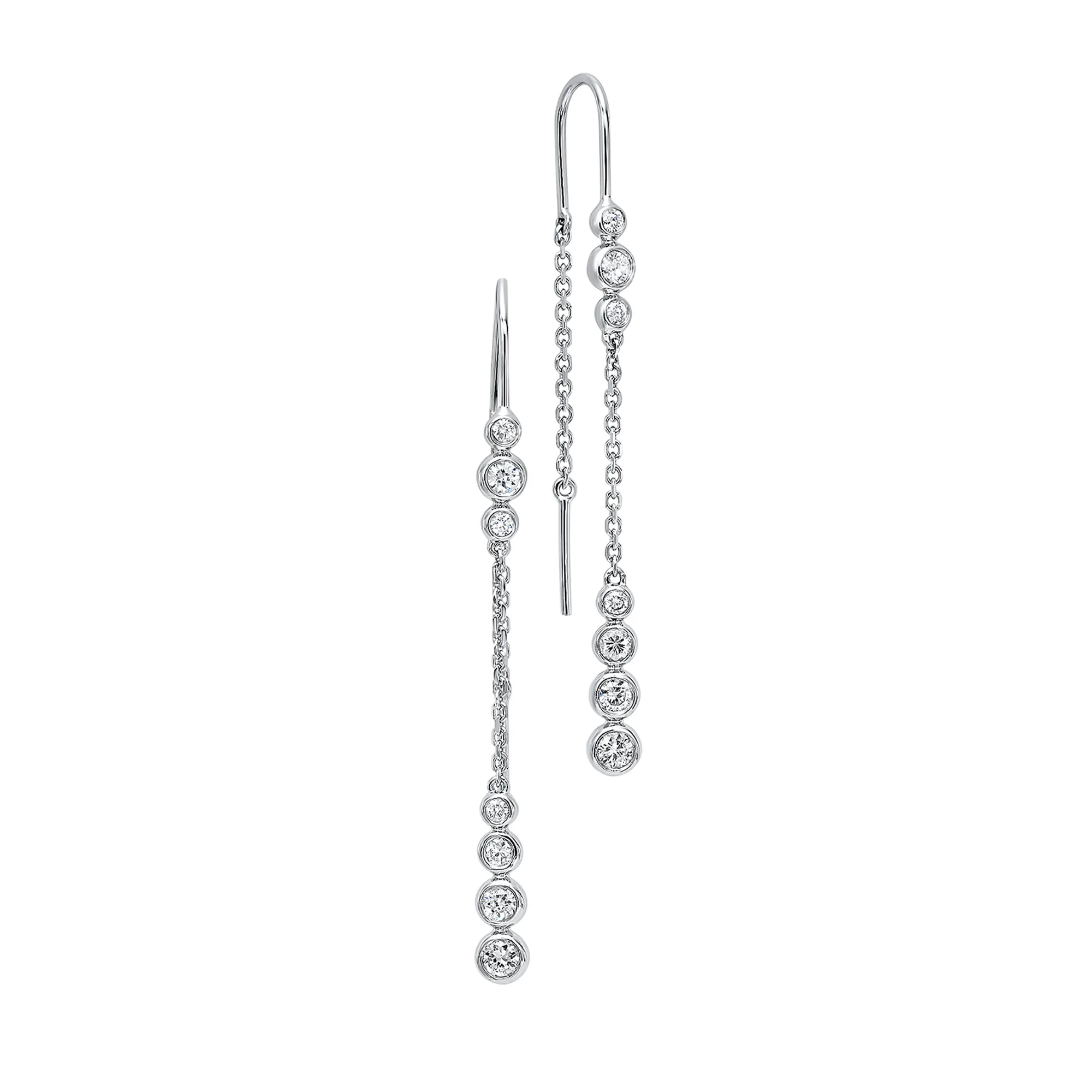 14Kt White Gold Diamond 1/2Ctw Earring