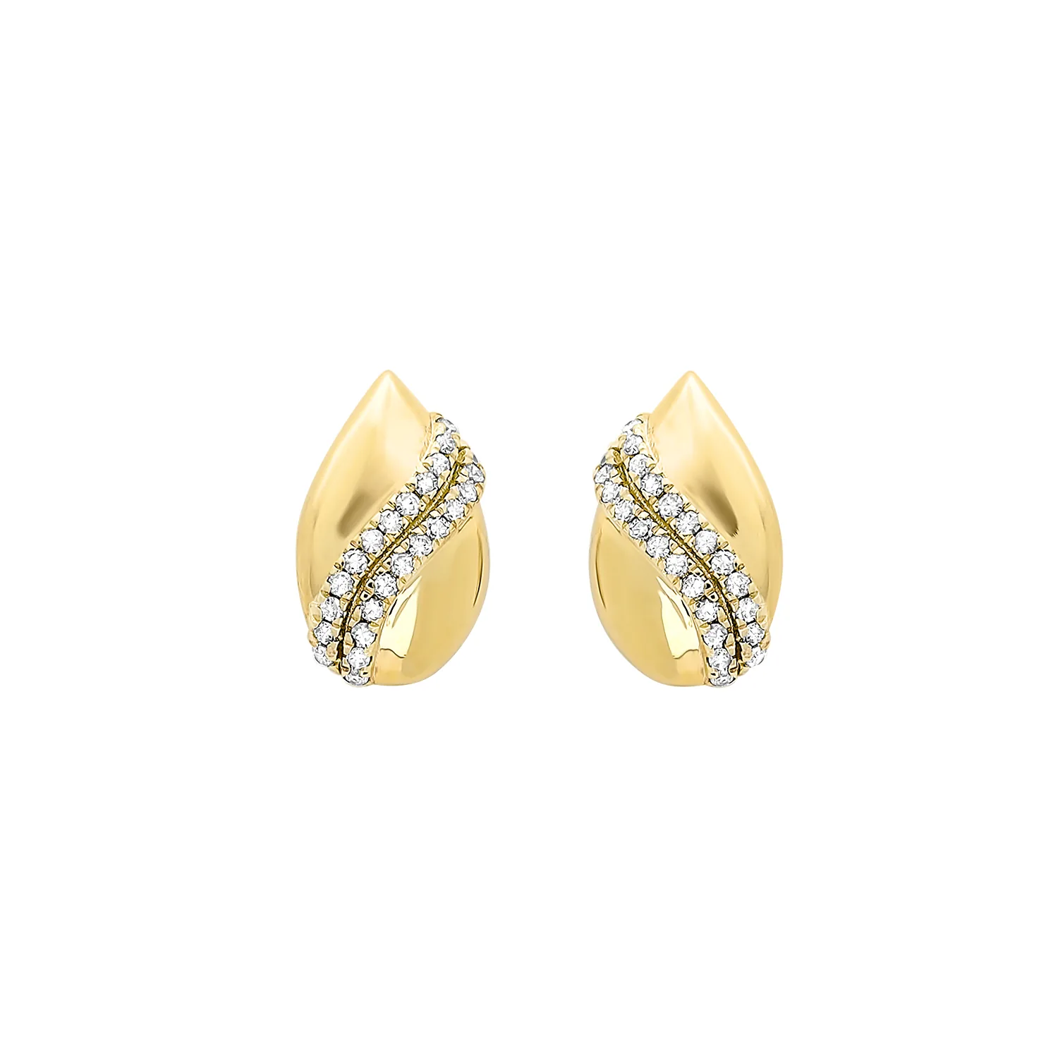 10Kt Yellow Gold Diamond 1/7Ctw Earring