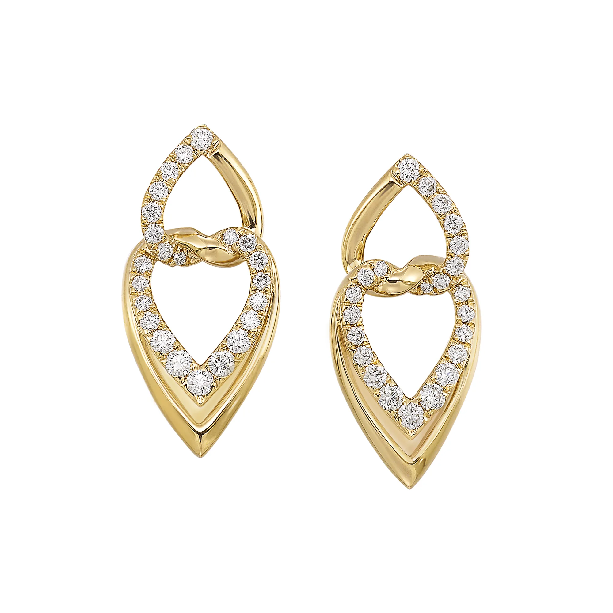 14Kt Yellow Gold Diamond 1/2Ctw Earring