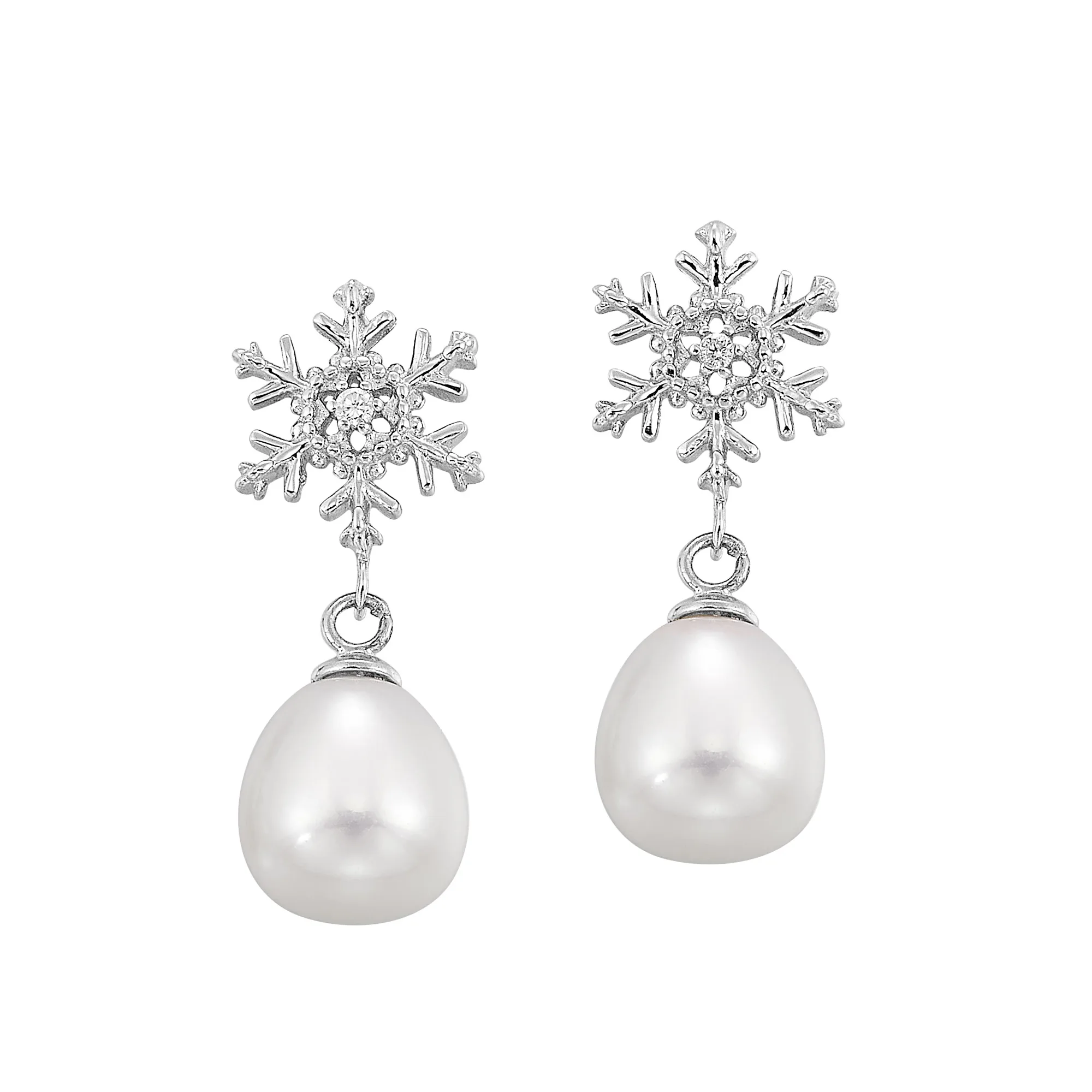 Silver Pearl Earring