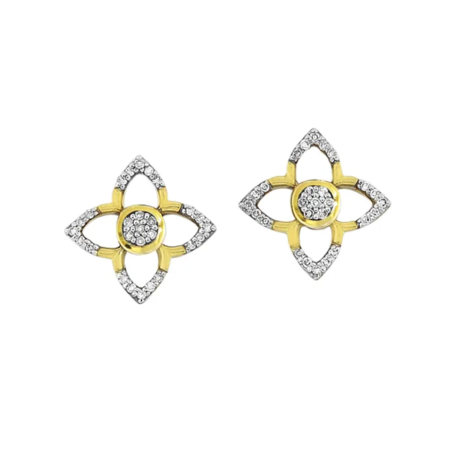 10Kt Yellow Gold Diamond 1/15Ctw Earring