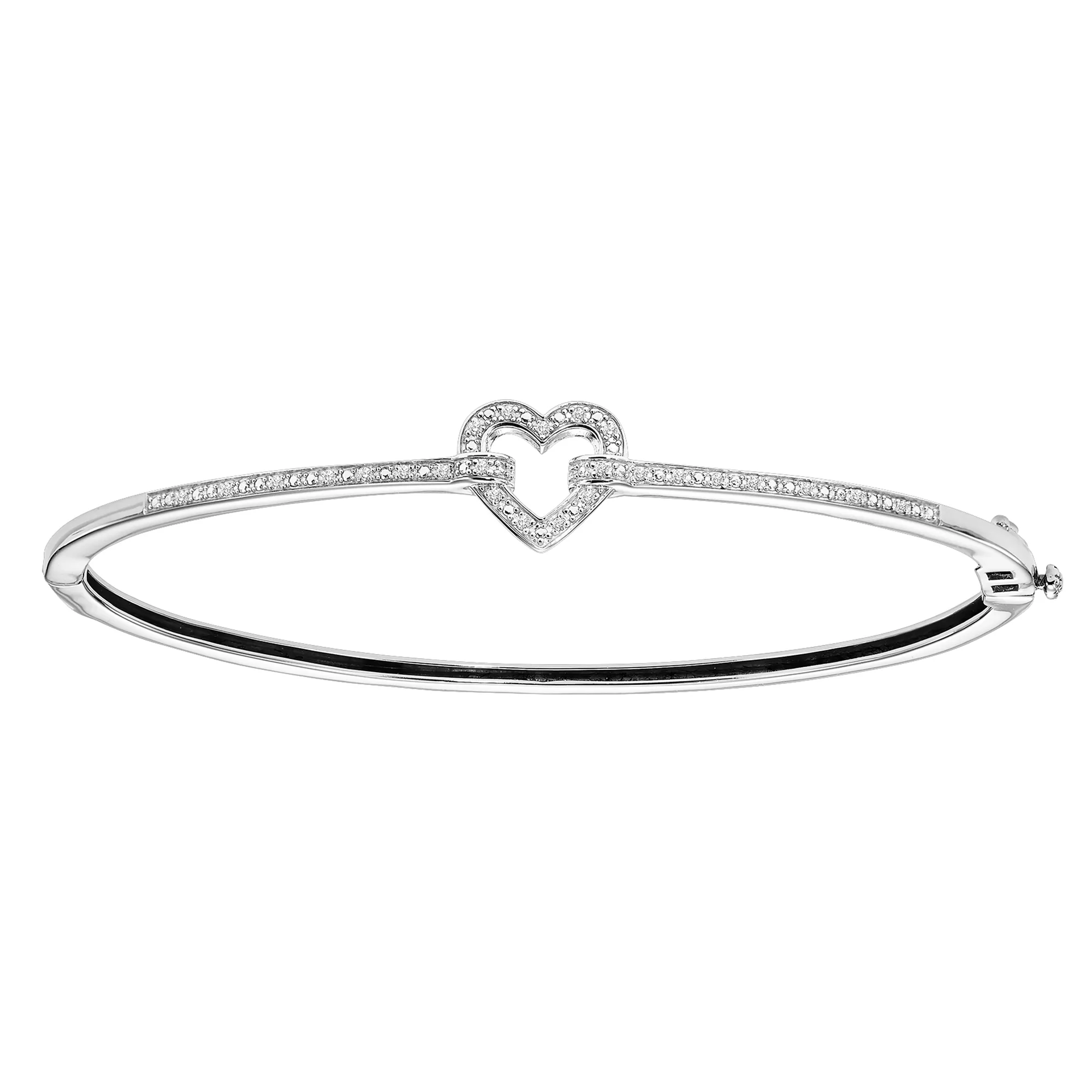 Silver Diamond 1/10Ctw Bracelet