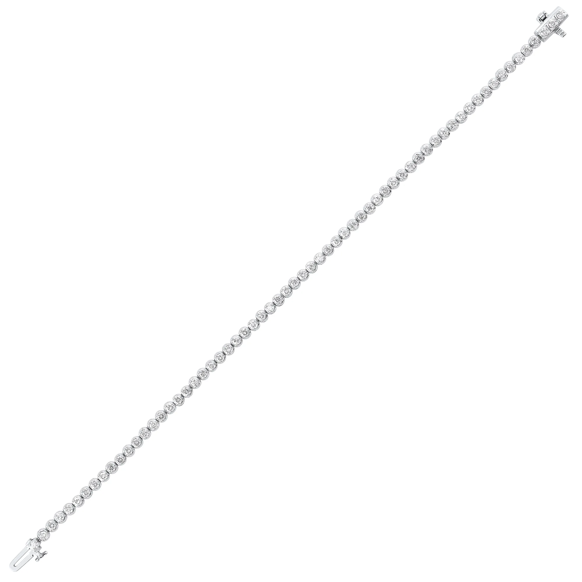 14Kt White Gold Diamond 2Ctw Bracelet