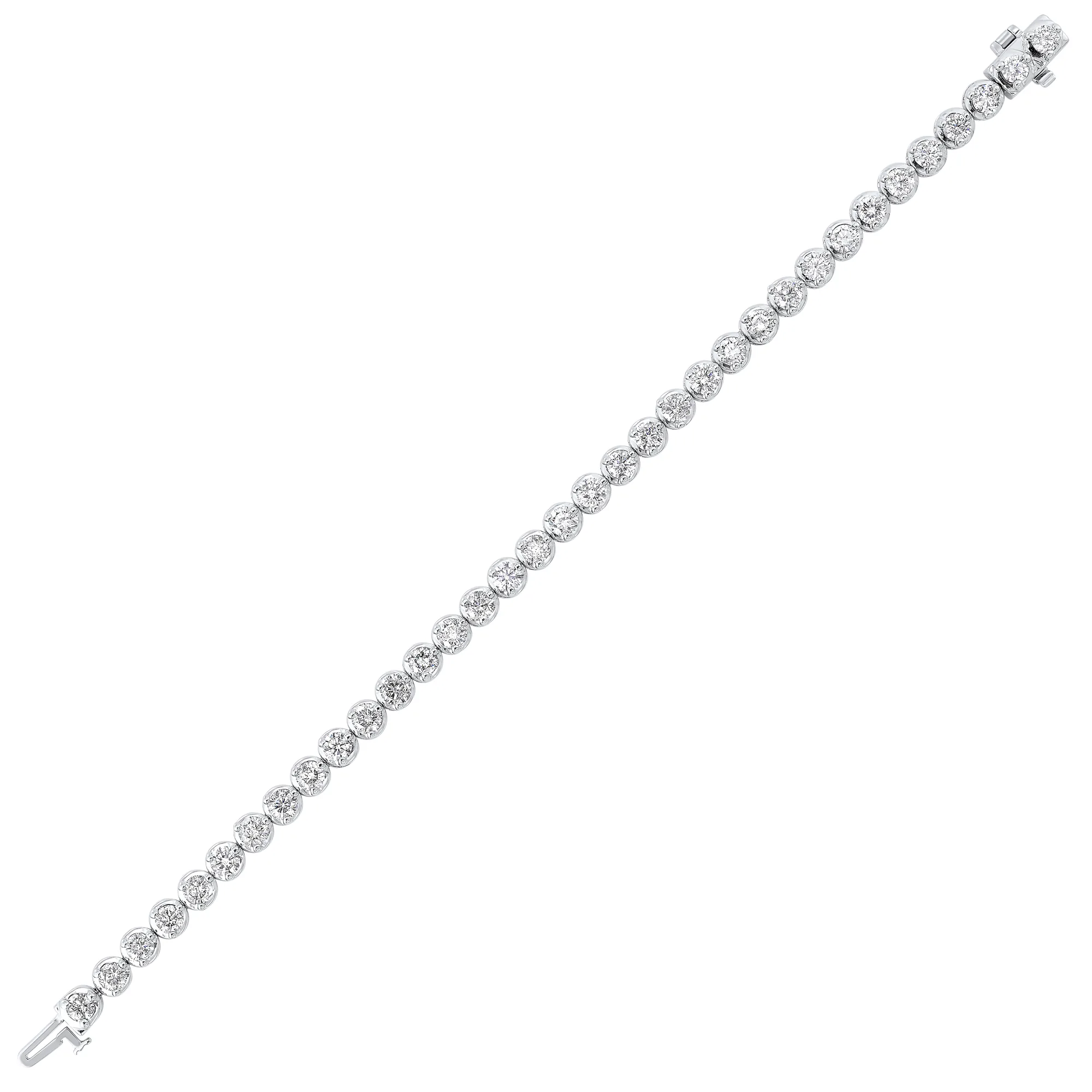 14Kt White Gold Diamond 7Ctw Bracelet