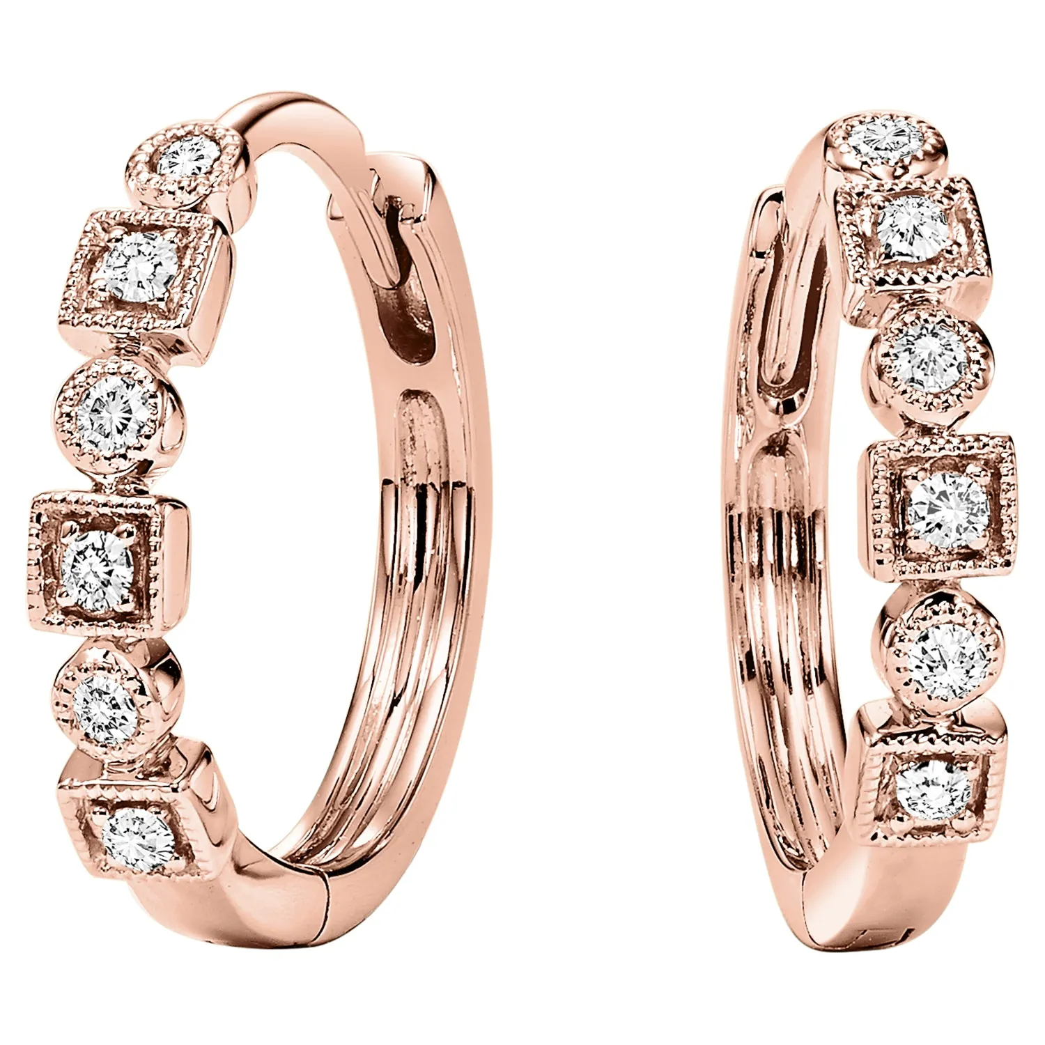 10Kt Yellow Gold Diamond 1/8Ctw Earring