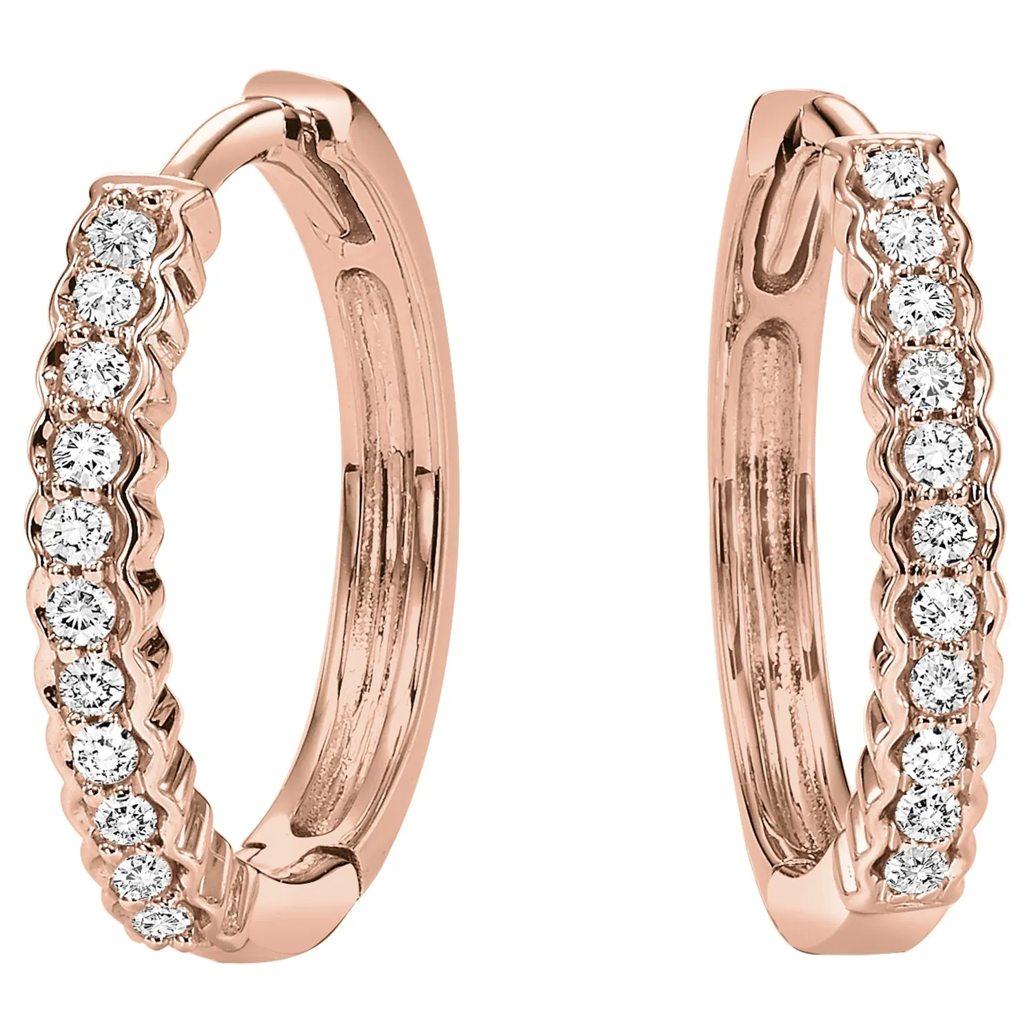 10Kt Yellow Gold Diamond 1/7Ctw Earring