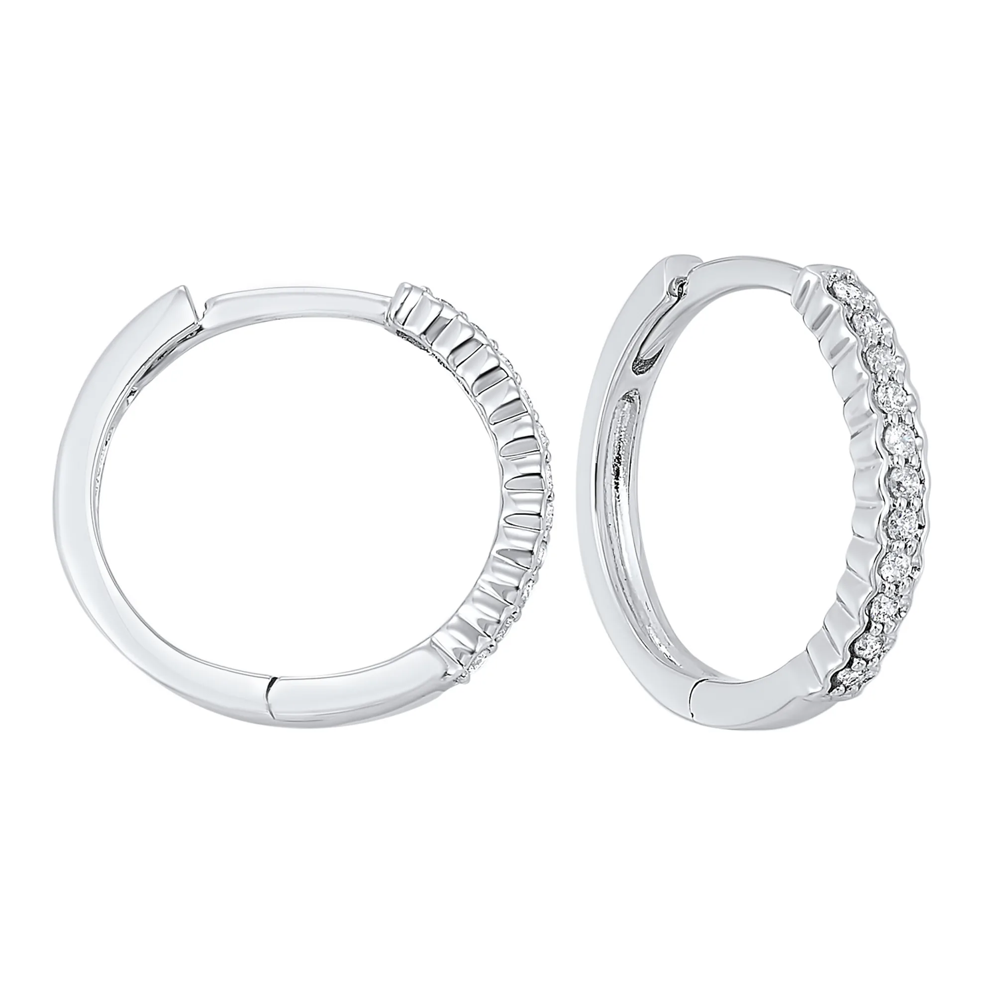 14Kt White Gold Diamond 1/7Ctw Earring