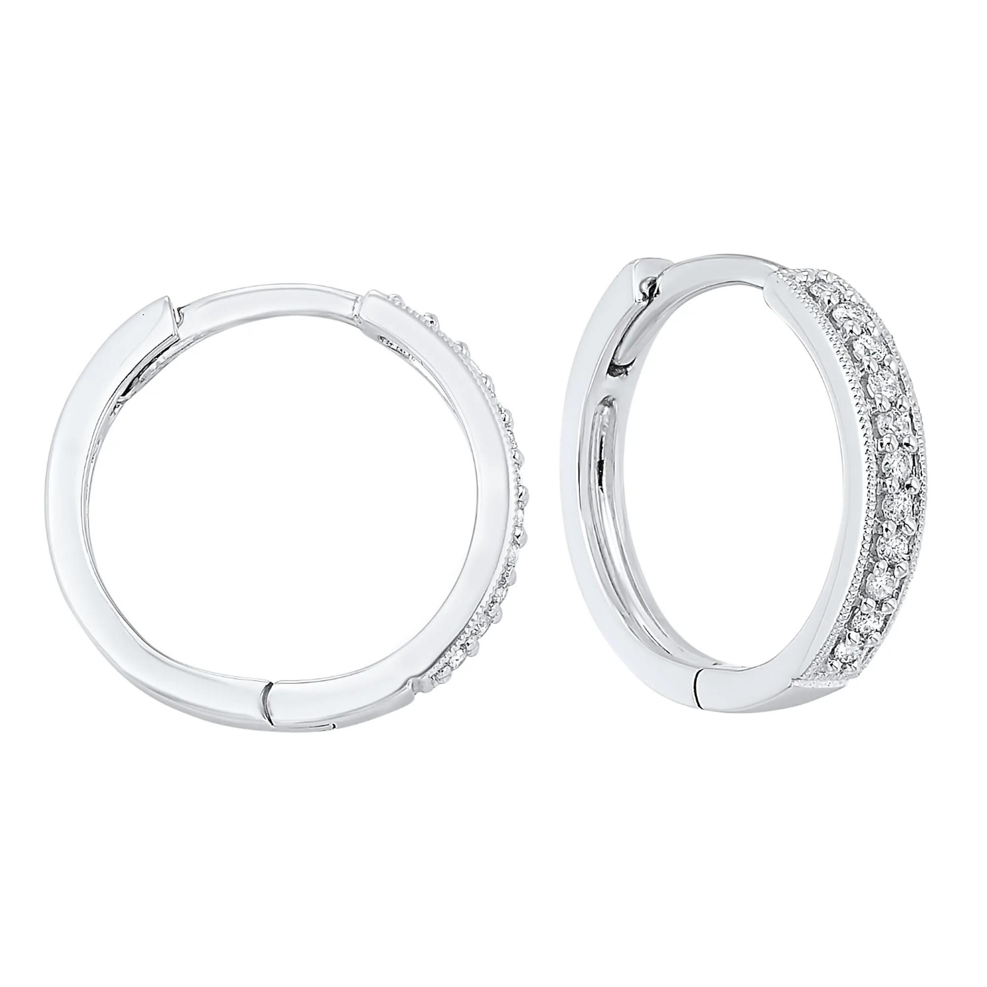 14Kt White Gold Diamond 1/7Ctw Earring