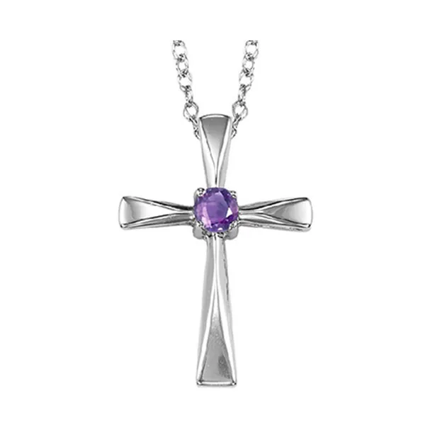 Silver White Amethyst 1/5Ctw Pendant