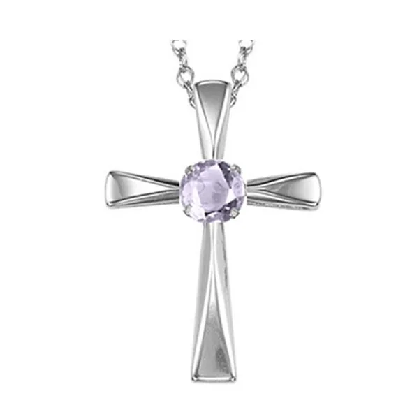 Silver White Syn Alexandrite 1/4Ctw Pendant
