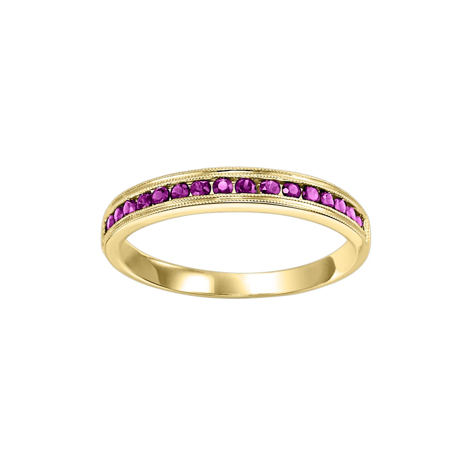 10Kt Yellow Gold Ruby 1/3Ctw Ring