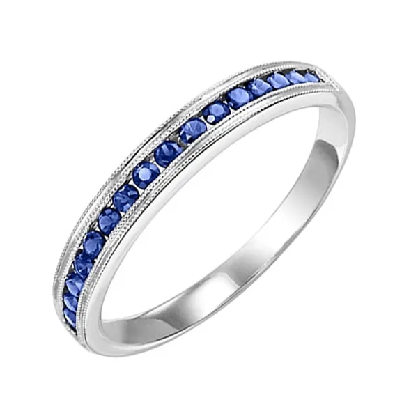 10Kt White Gold Sapphire 1/3Ctw Ring