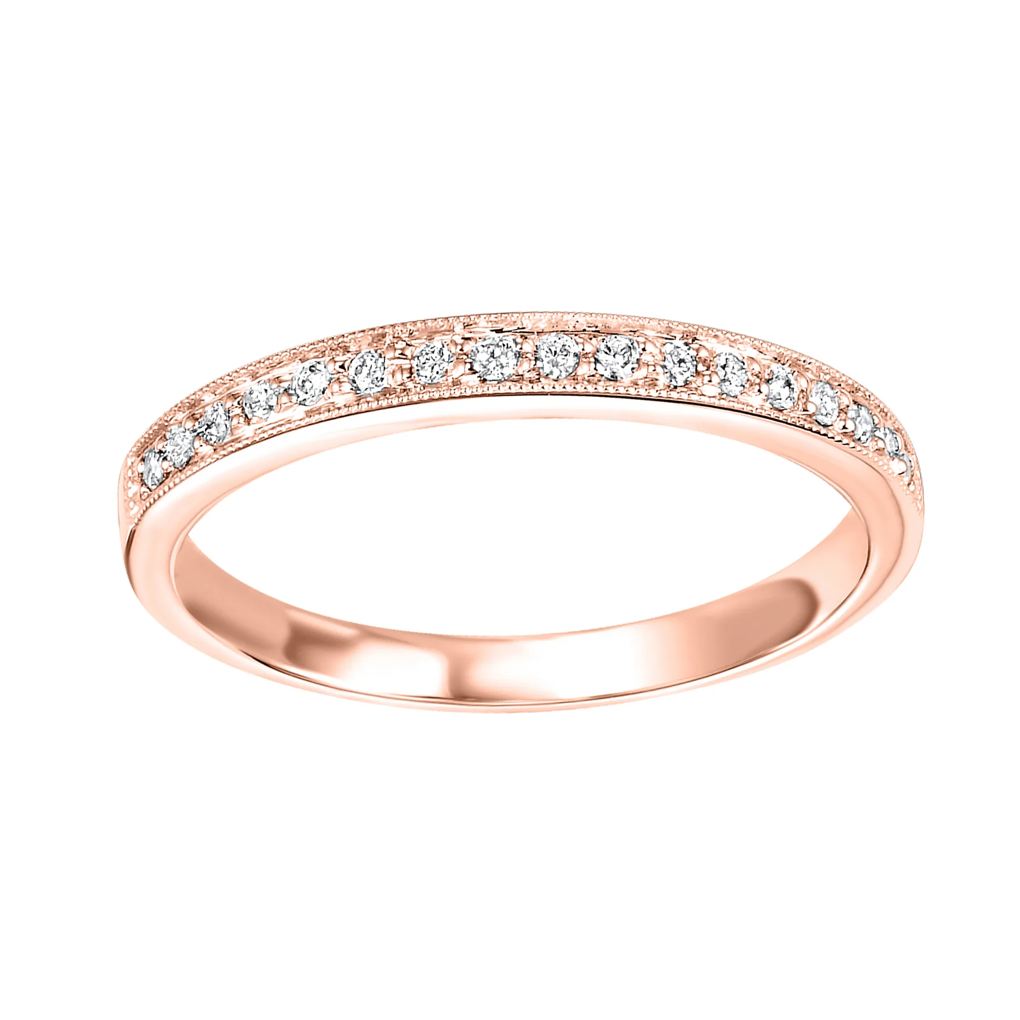 10Kt Rose Gold Diamond 1/8Ctw Ring