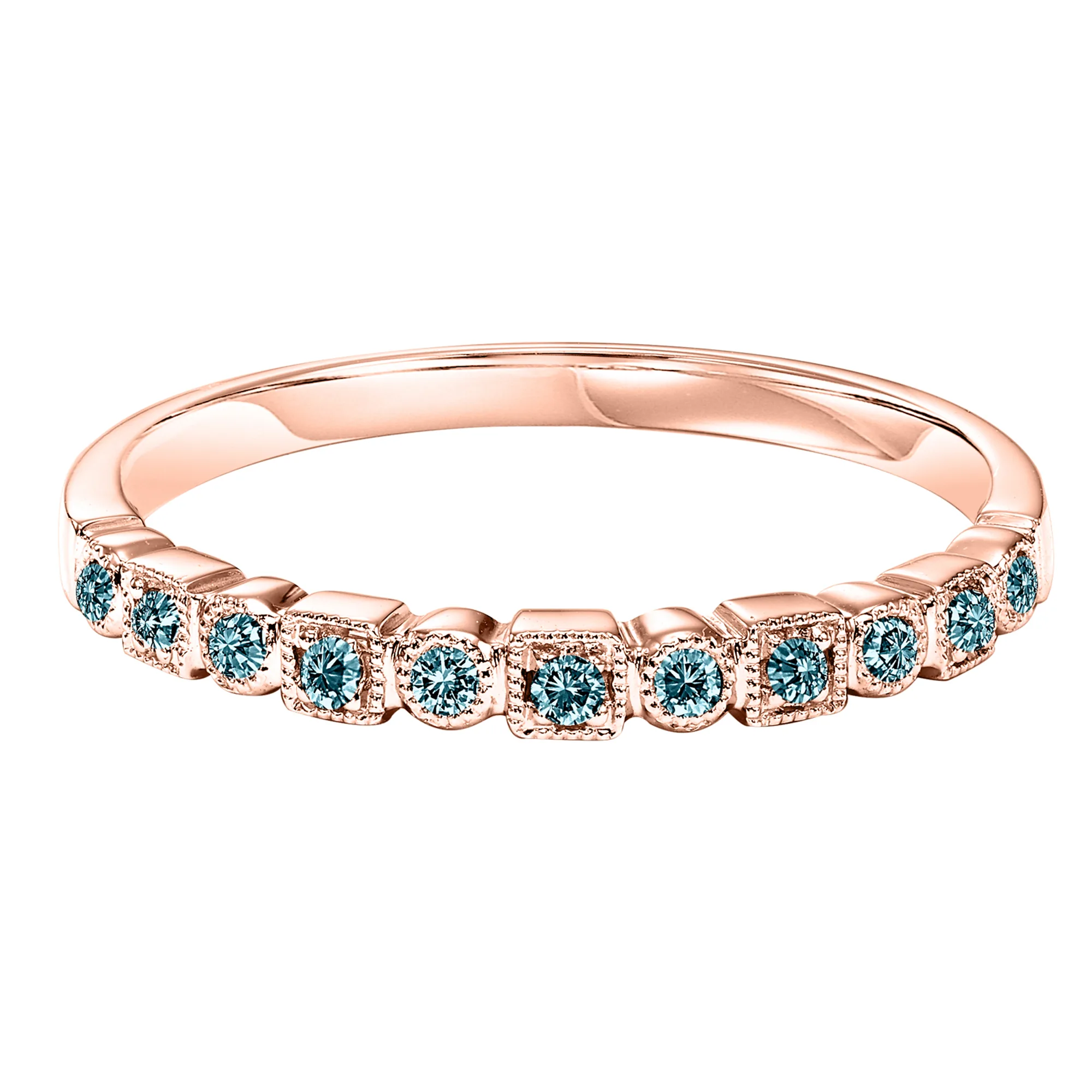 10Kt Rose Gold Diamond 1/10Ctw Ring