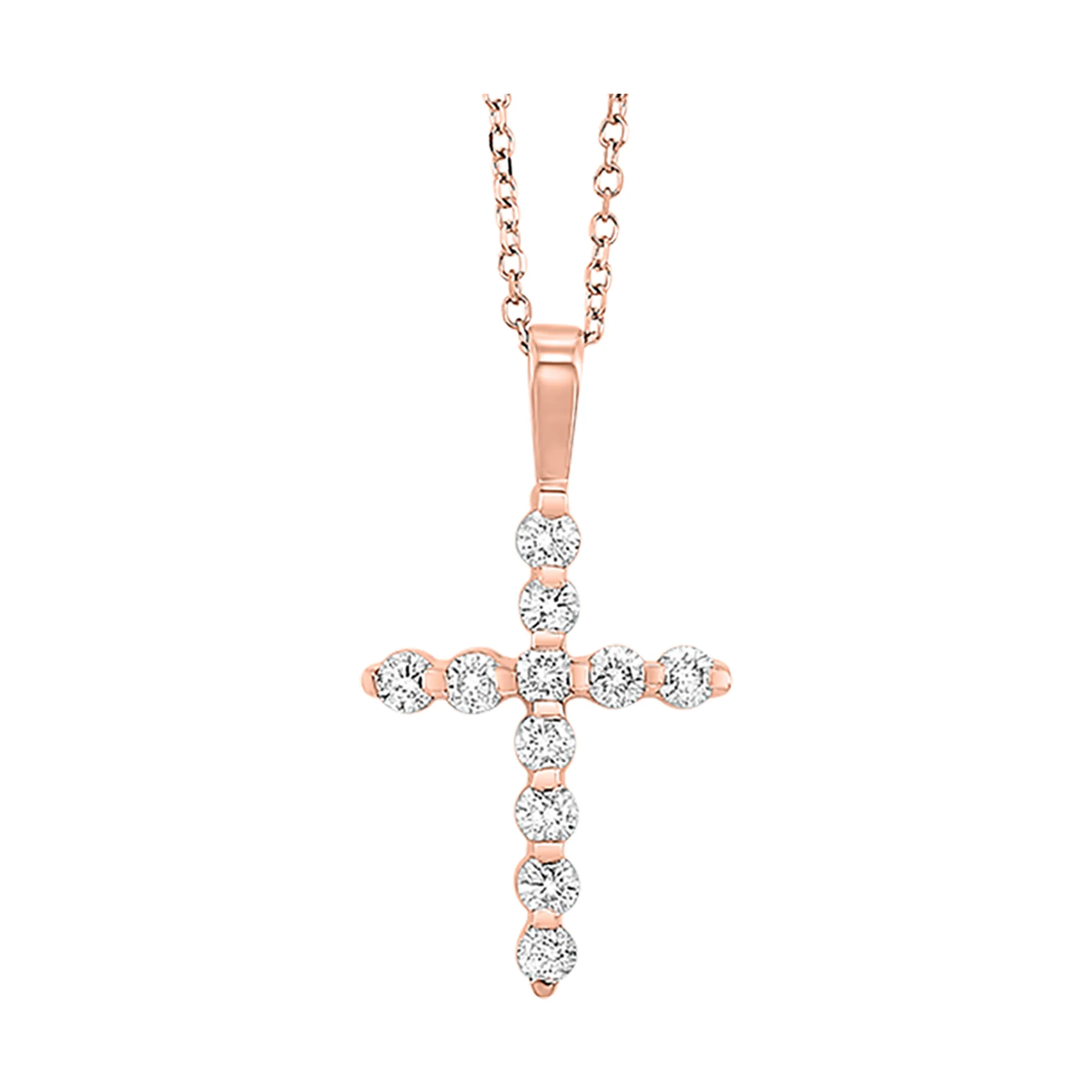 14Kt Rose Gold Diamond 1/2Ctw Pendant
