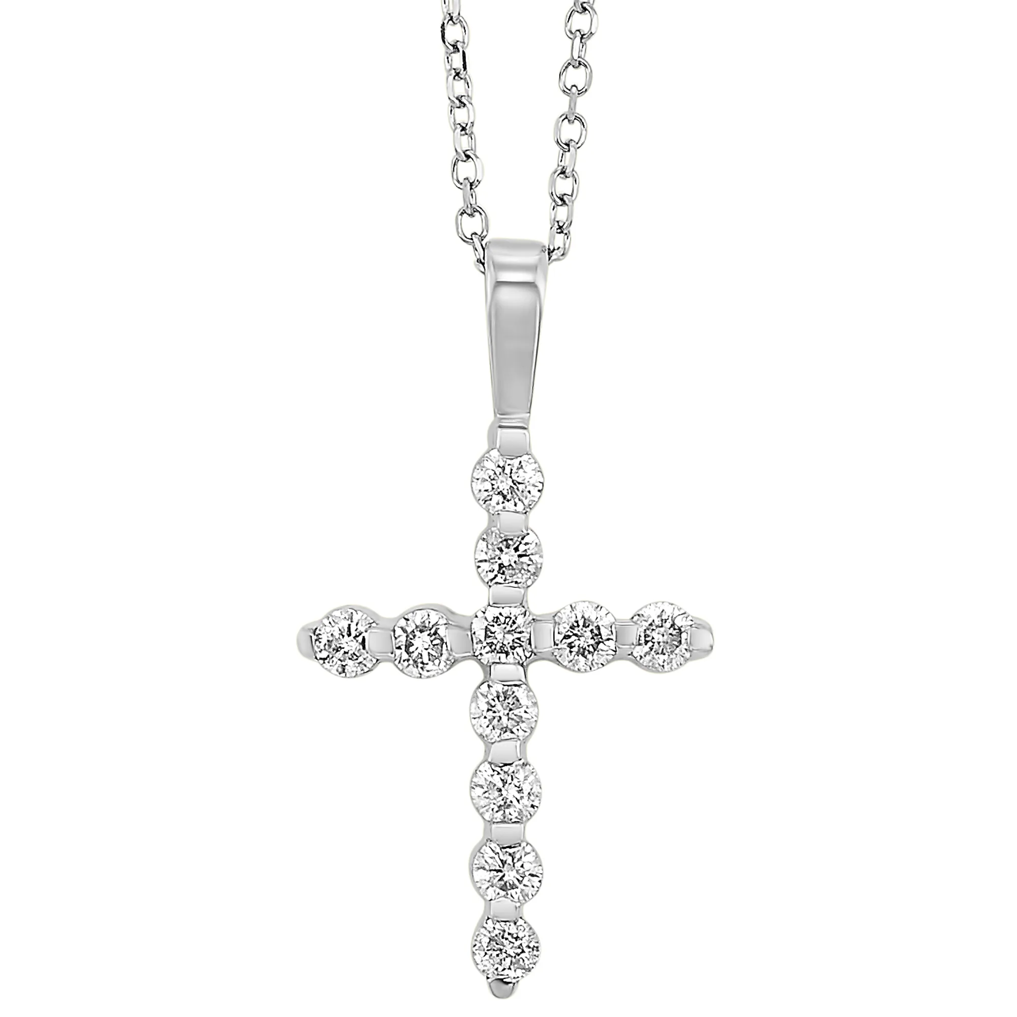 14Kt White Gold Diamond 3/4Ctw Pendant