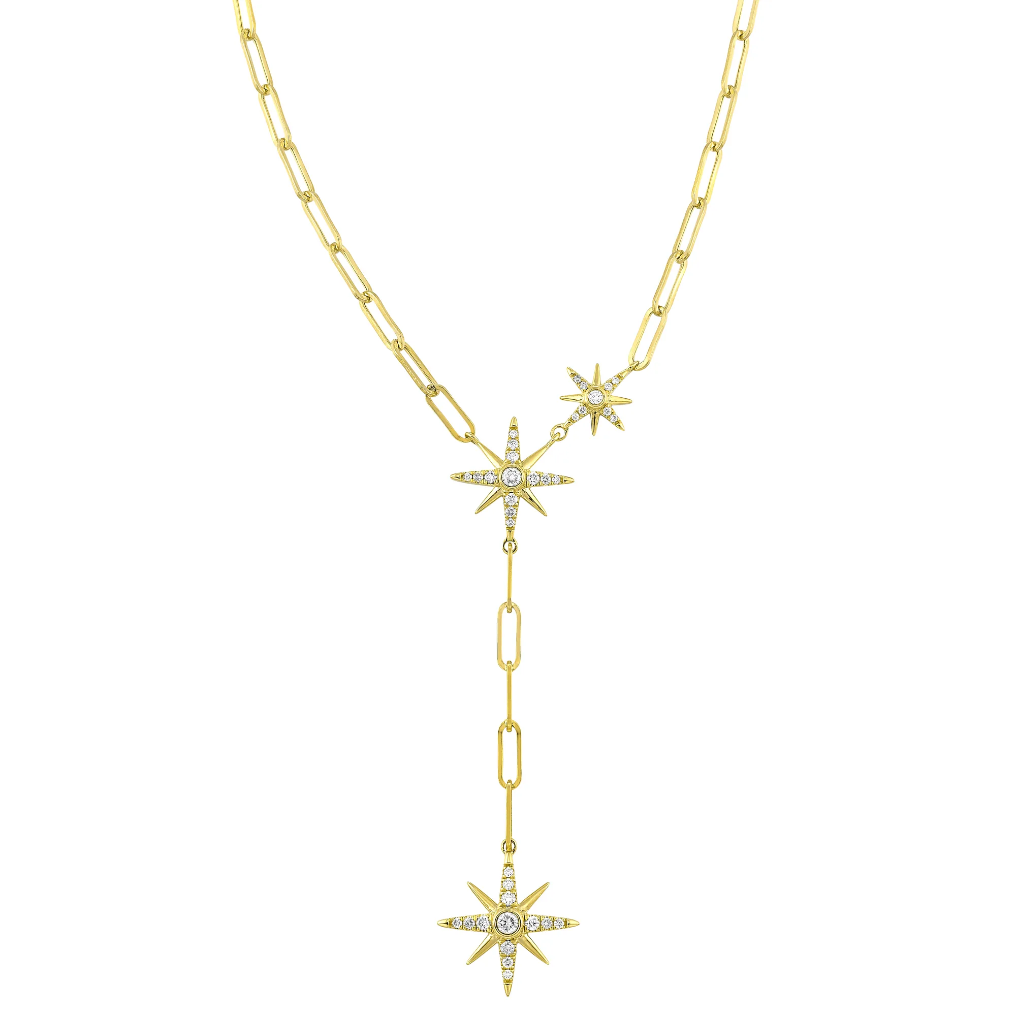 14Kt Yellow Gold Diamond 1/4Ctw Necklace