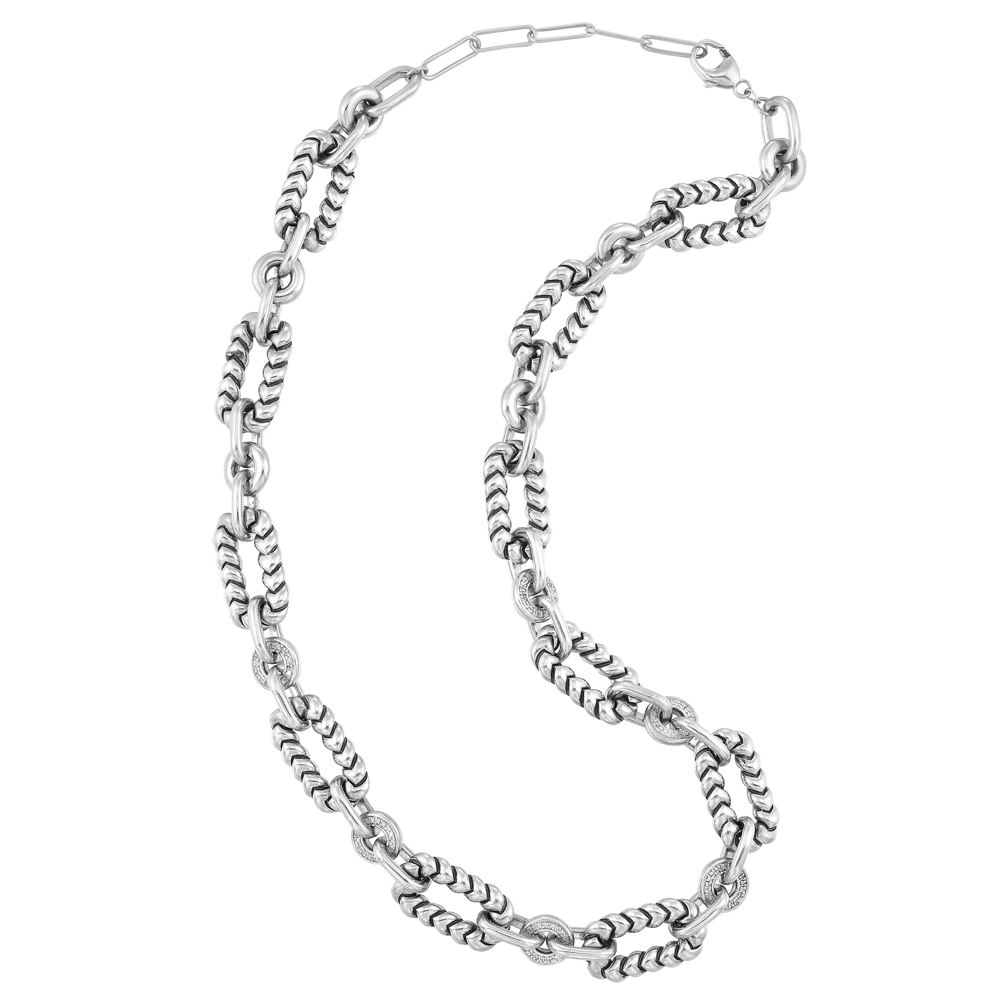 Silver Diamond 1/4Ctw Necklace view 2