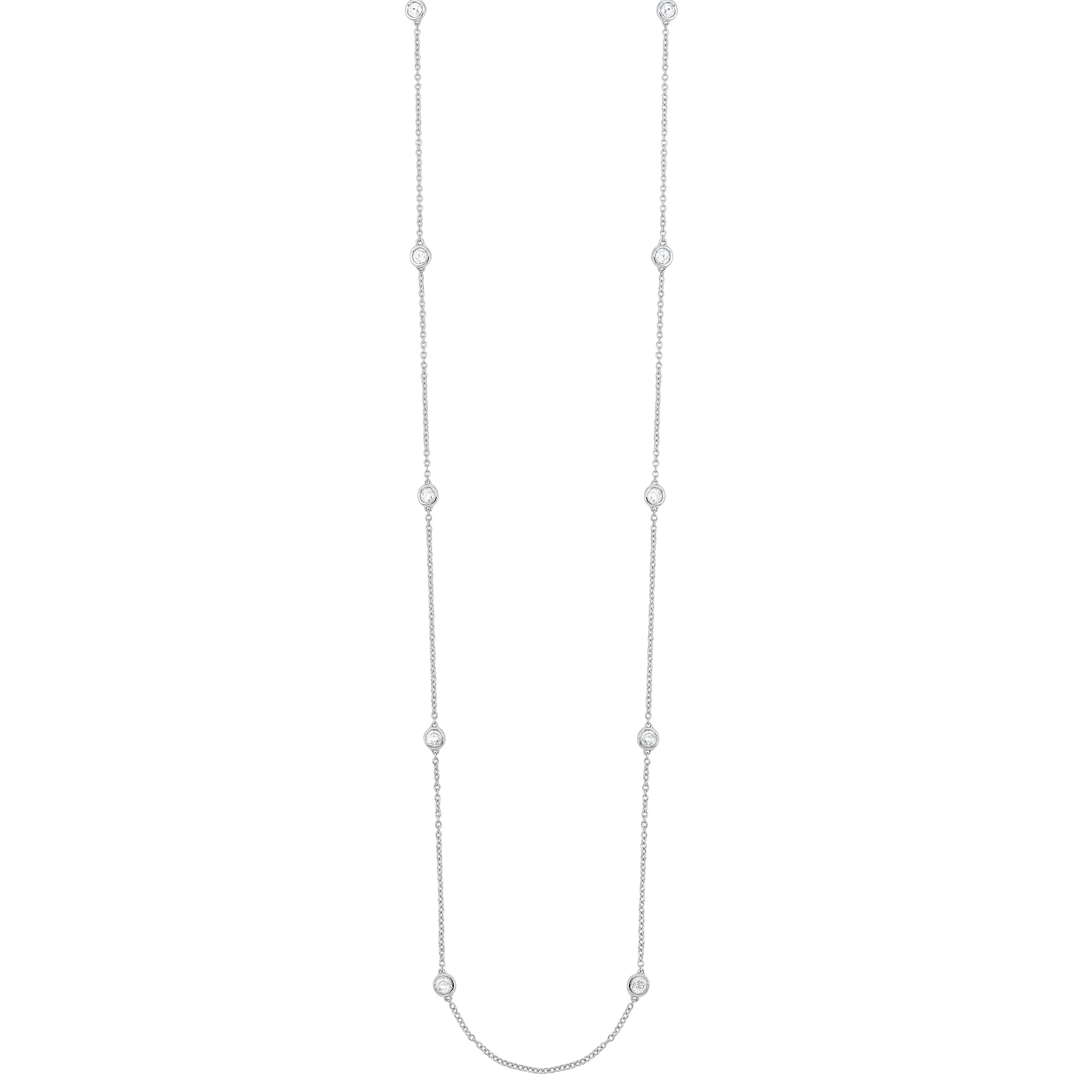 14Kt White Gold Diamond 3/4Ctw Necklace