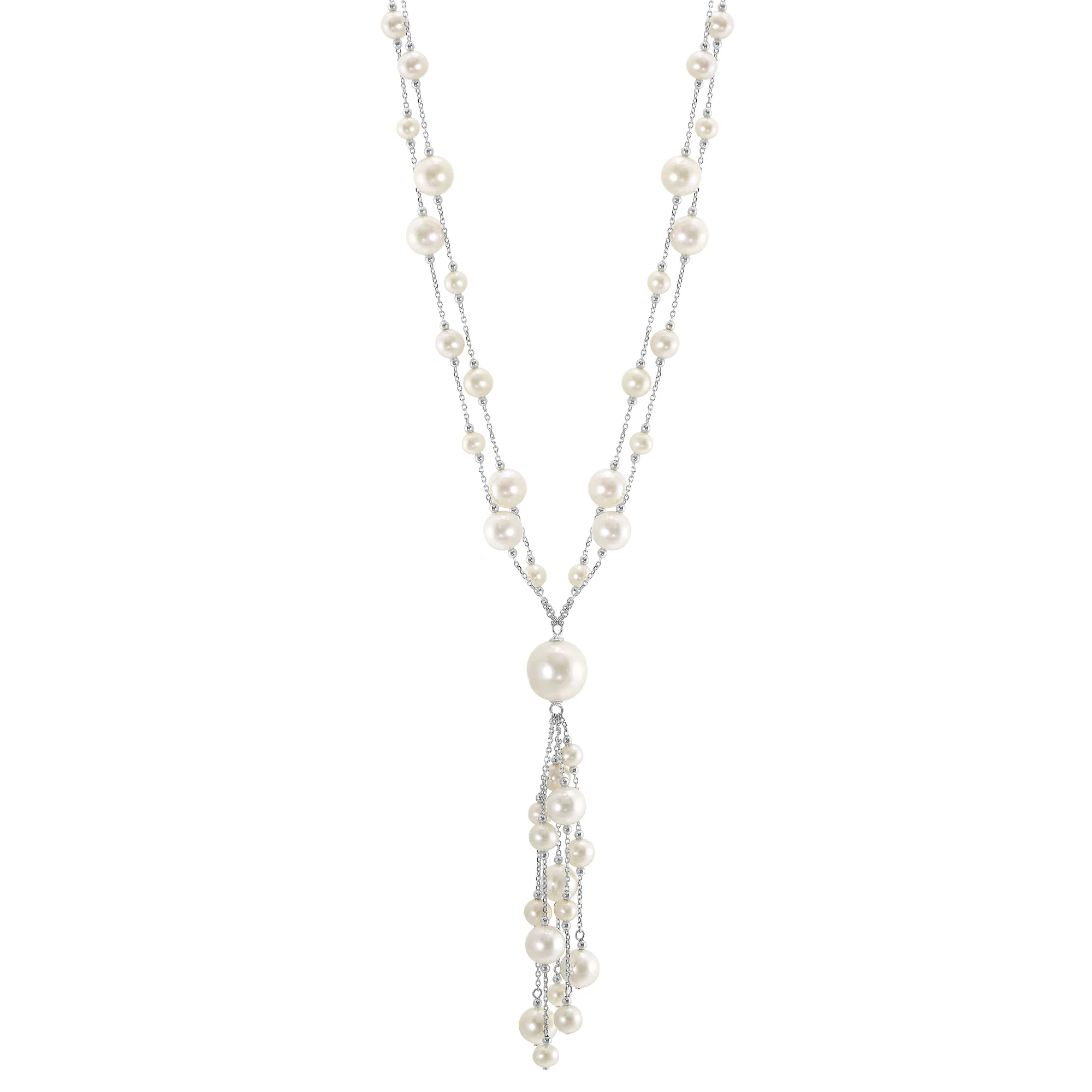 Silver Pearl Necklace