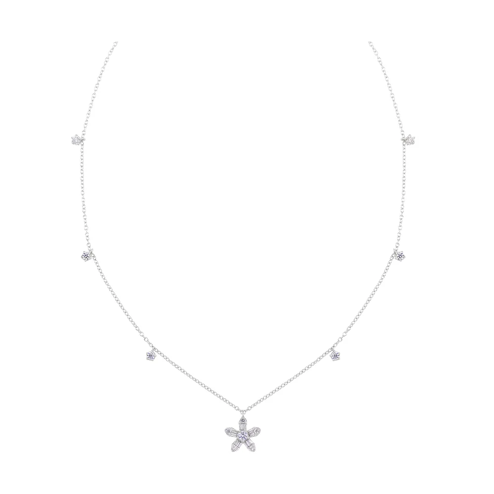 10Kt White Gold Diamond 3/8Ctw Necklace view 2