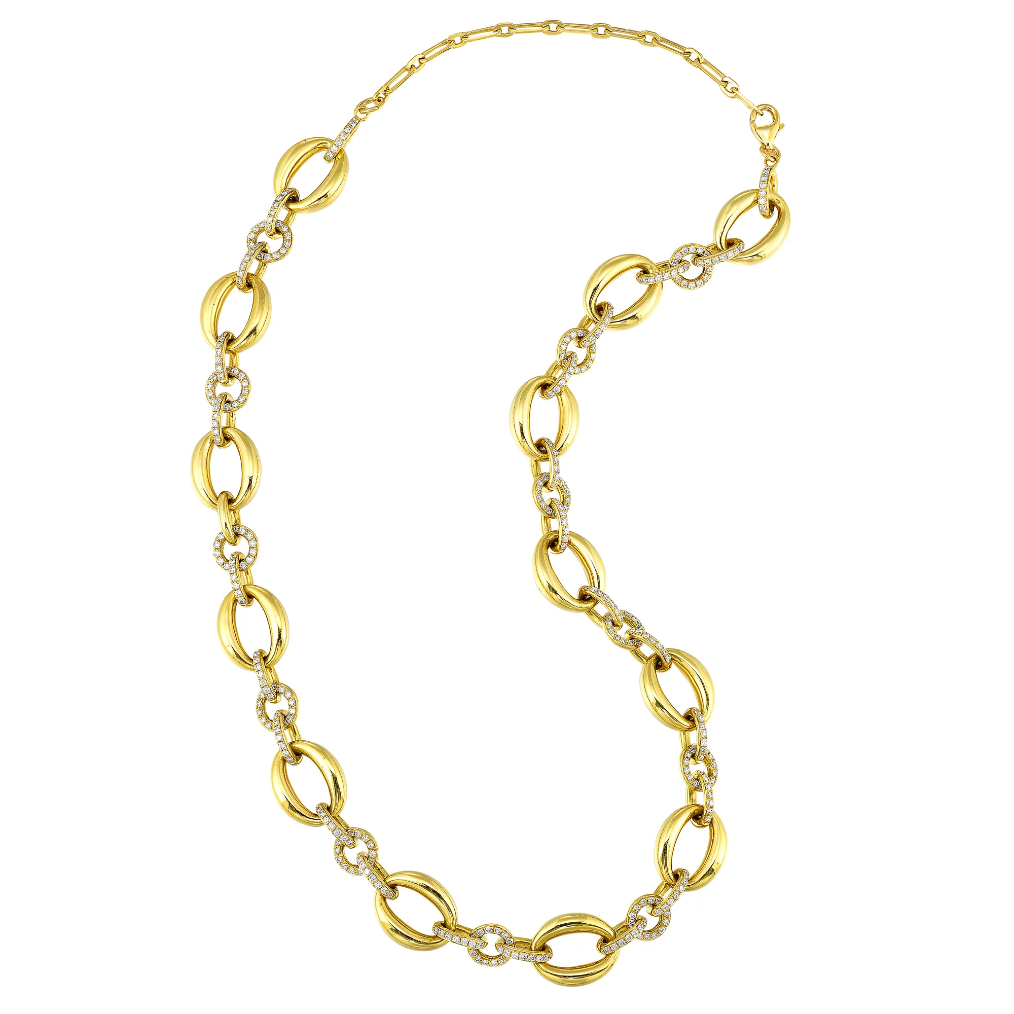14Kt Yellow Gold Diamond 2 1/2Ctw Necklace view 2