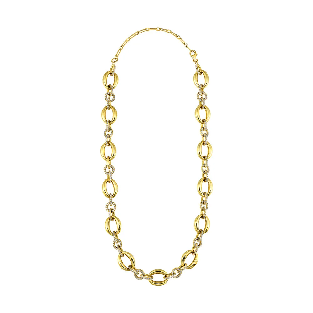 14Kt Yellow Gold Diamond 2 1/2Ctw Necklace