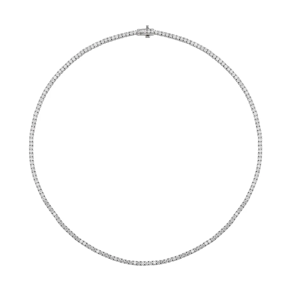 14Kt White Gold Diamond 5Ctw Necklace