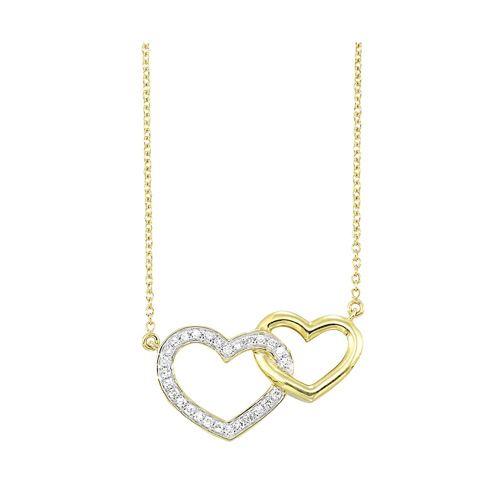 10Kt Yellow Gold Diamond 1/10Ctw Necklace