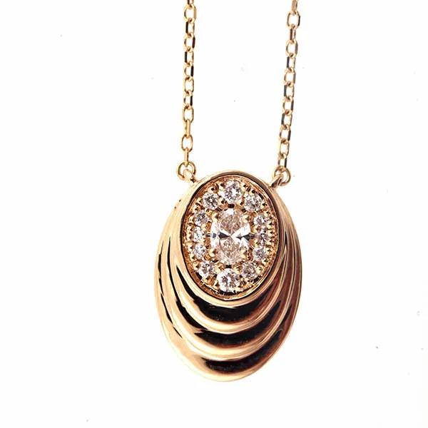 10Kt Yellow Gold Diamond 1/5Ctw Pendant