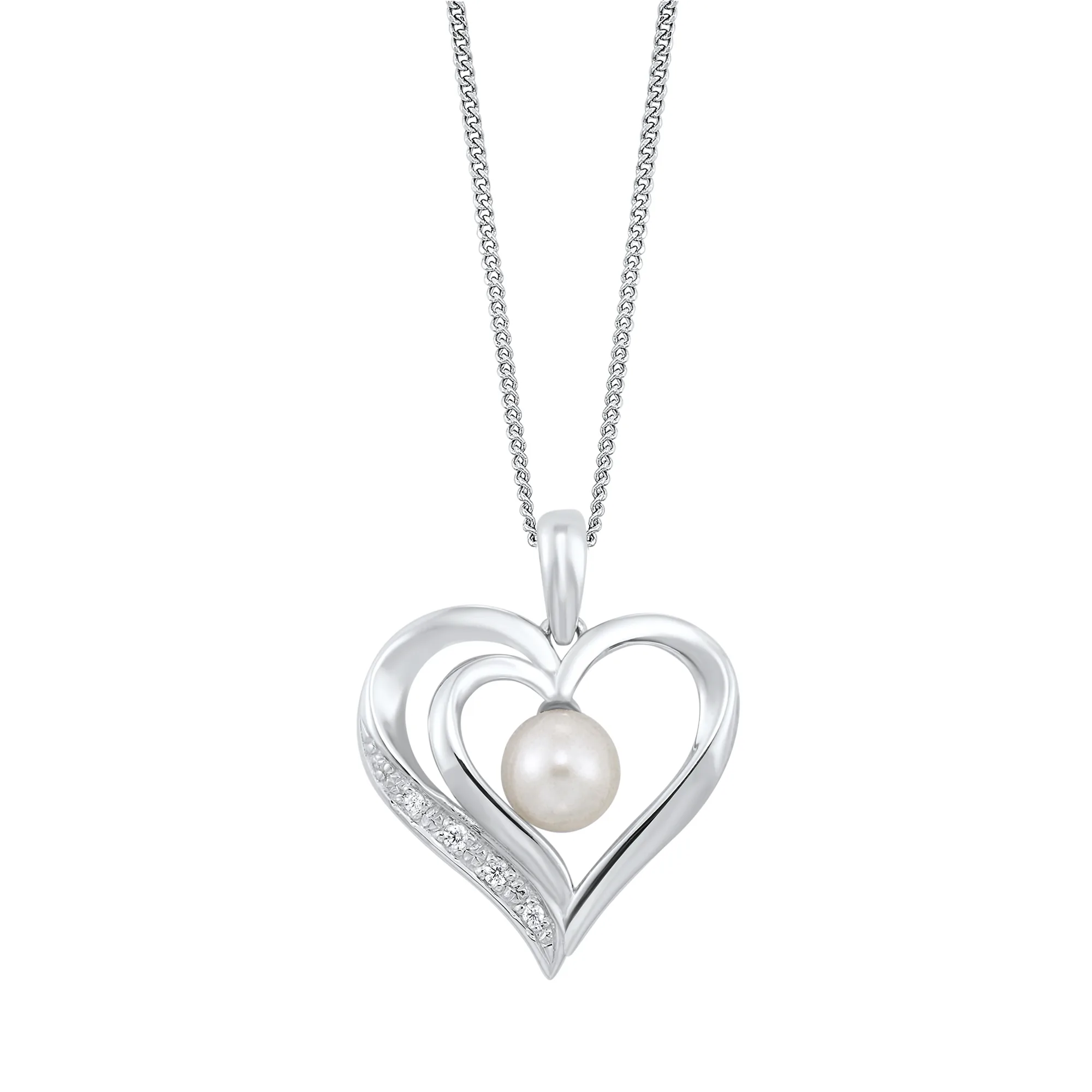 Silver Pearl 1Ctw Pendant