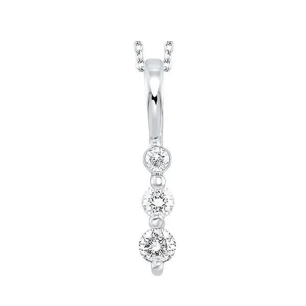 Silver Diamond 1/4Ctw Pendant