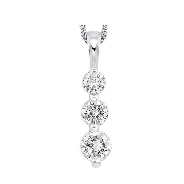 14Kt White Gold Diamond 1/2Ctw Pendant
