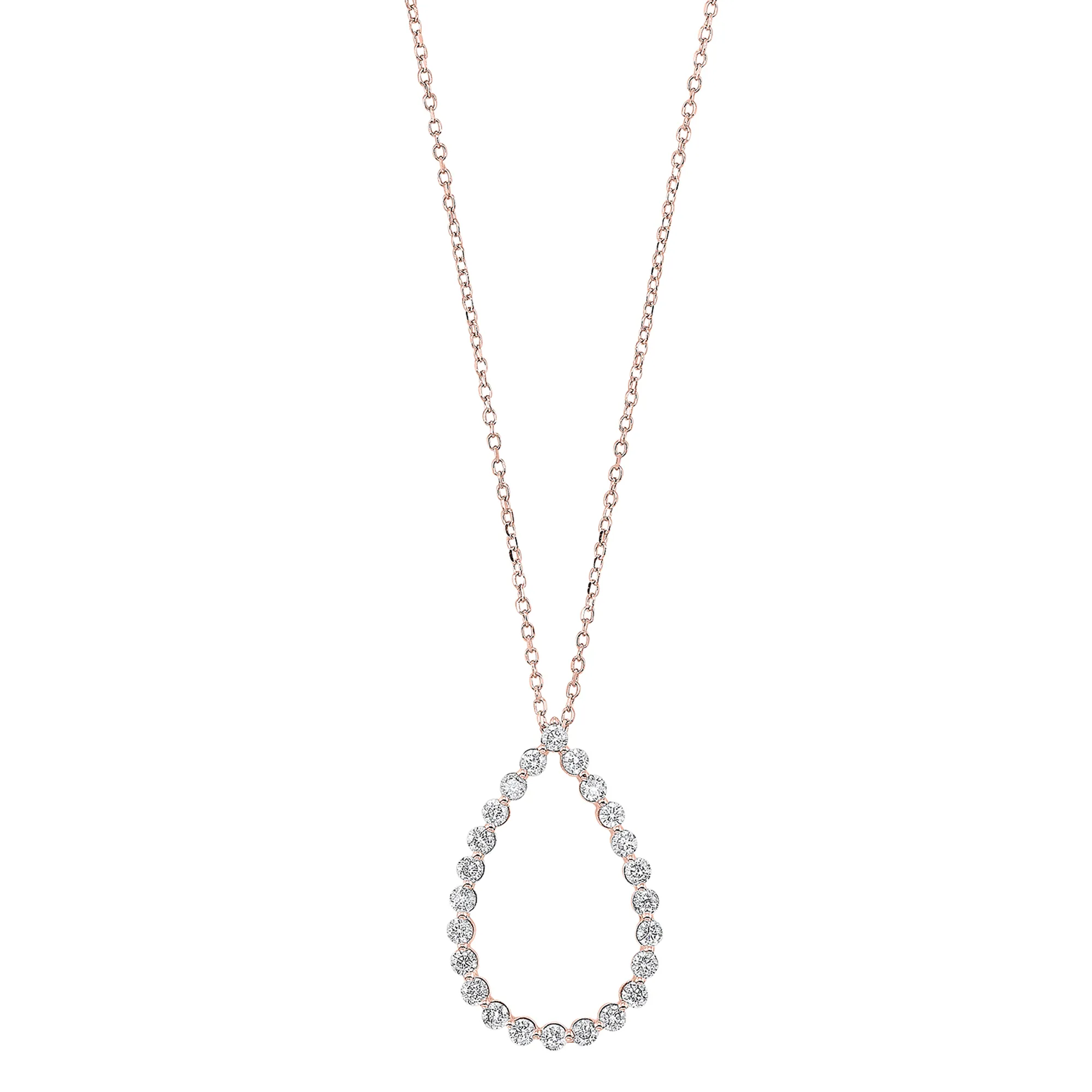 14Kt Rose Gold Diamond 1/2Ctw Pendant