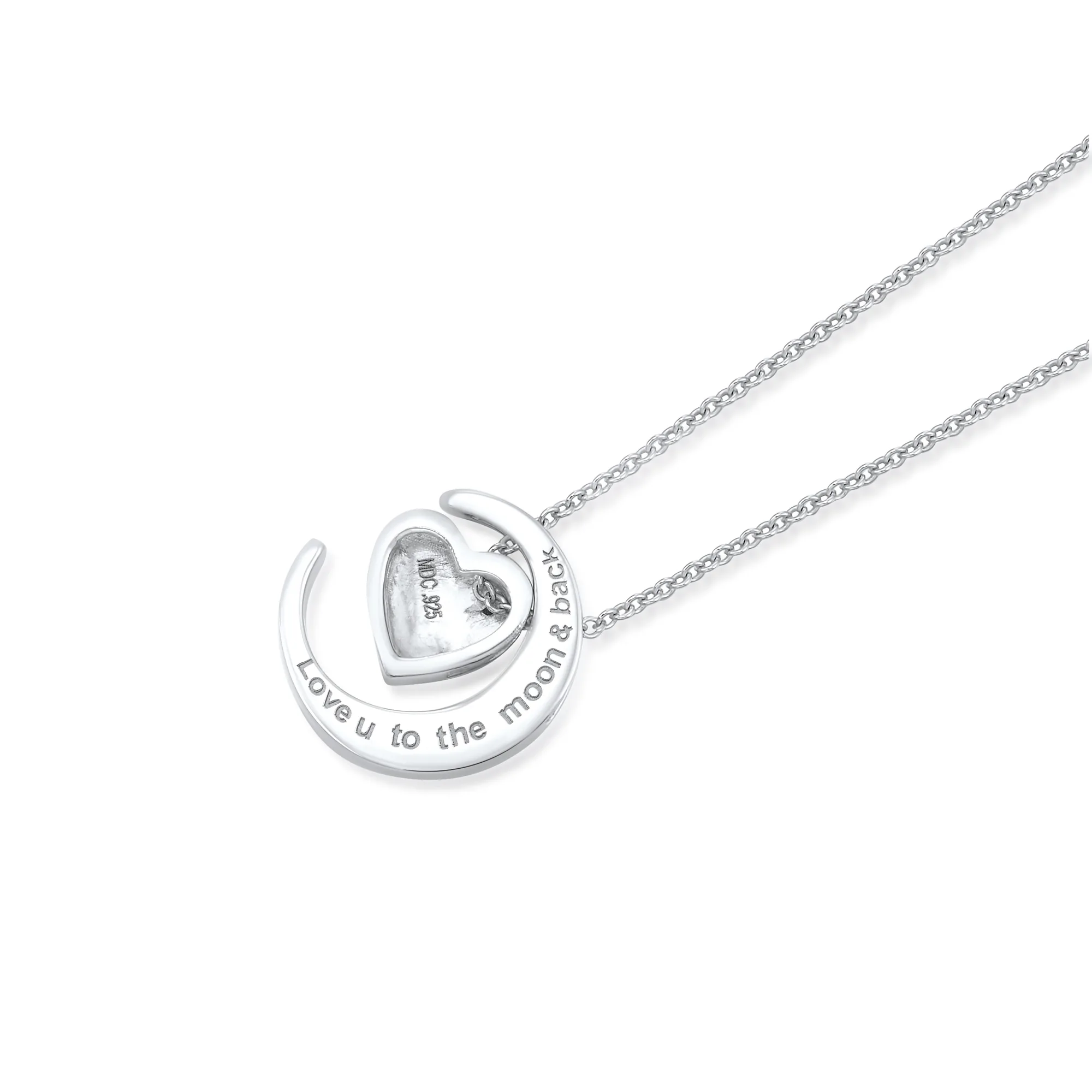 Silver Diamond 1/50Ctw Pendant view 2