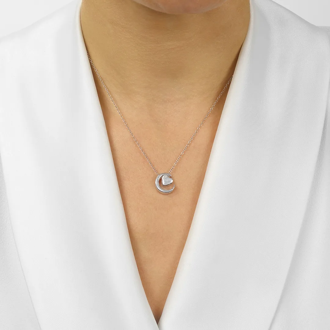 Silver Diamond 1/50Ctw Pendant view 3