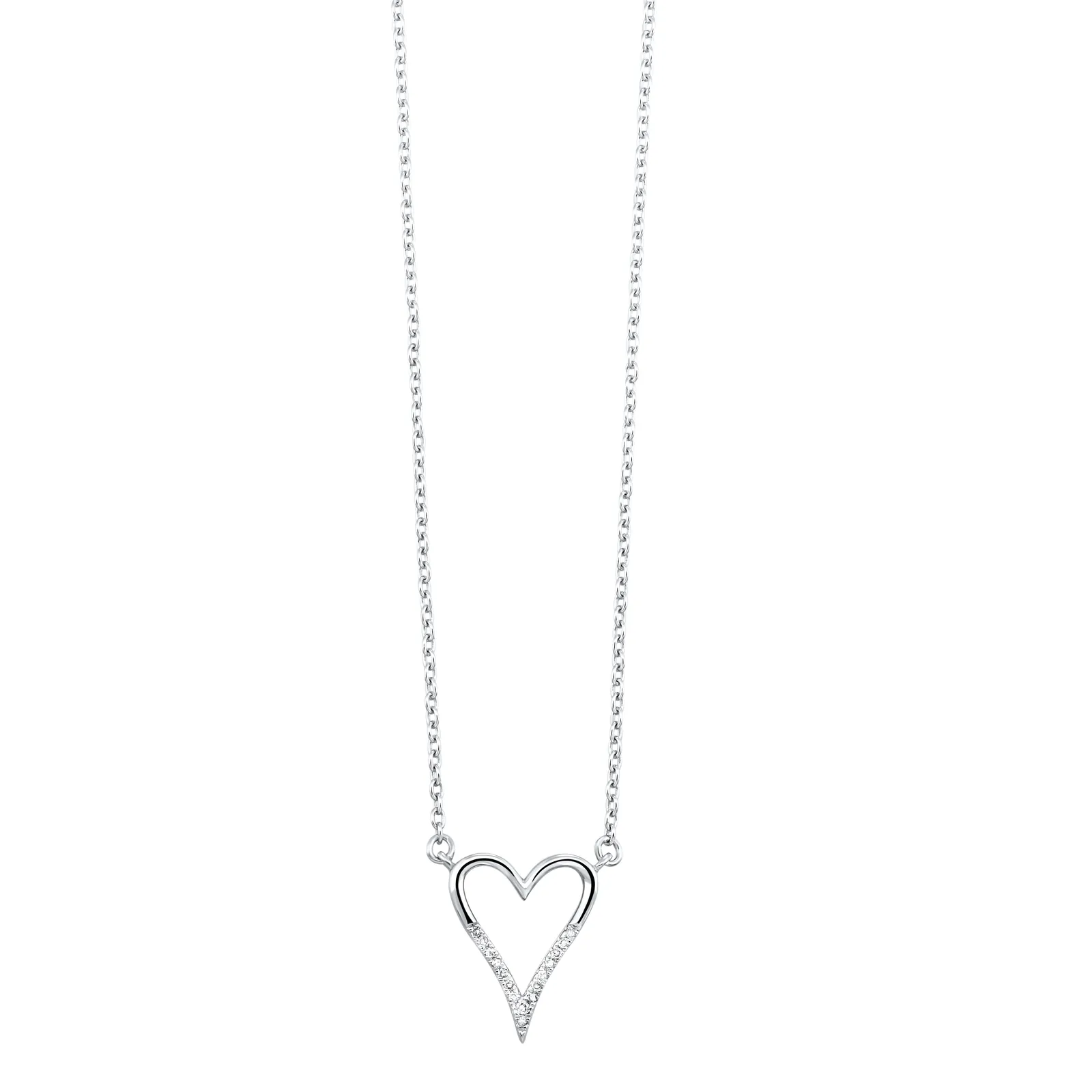 Silver Diamond 1/20Ctw Pendant
